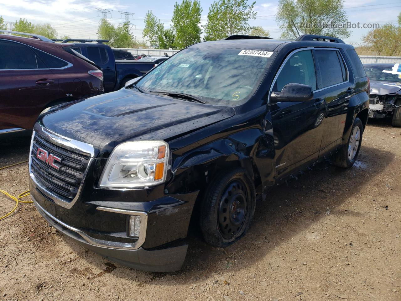 2016 Gmc Terrain Sle Black vin: 2GKALNEK4G6320110