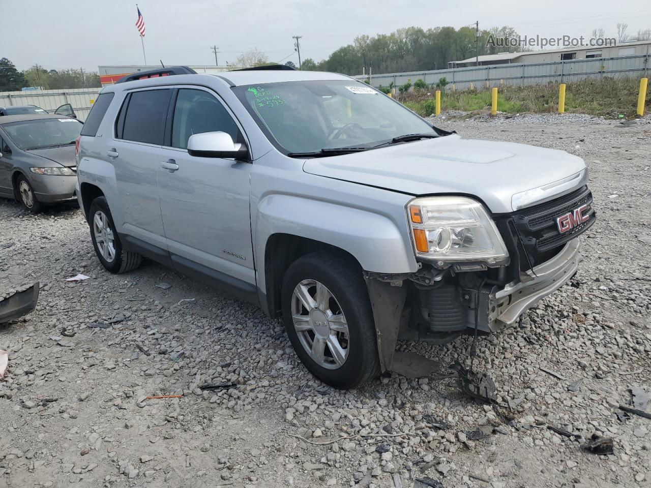 2016 Gmc Terrain Sle Silver vin: 2GKALNEK4G6335643