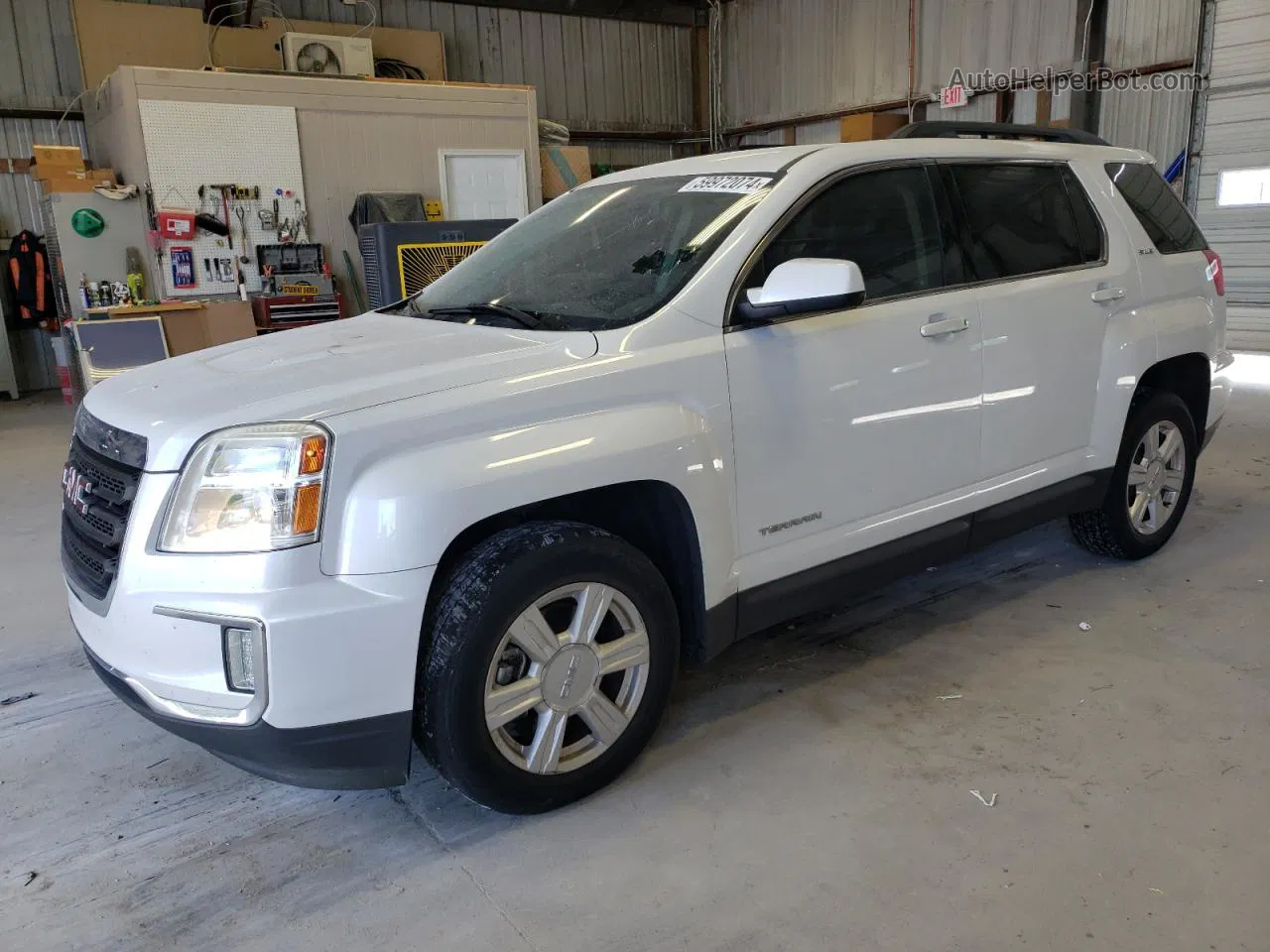 2016 Gmc Terrain Sle White vin: 2GKALNEK4G6360588