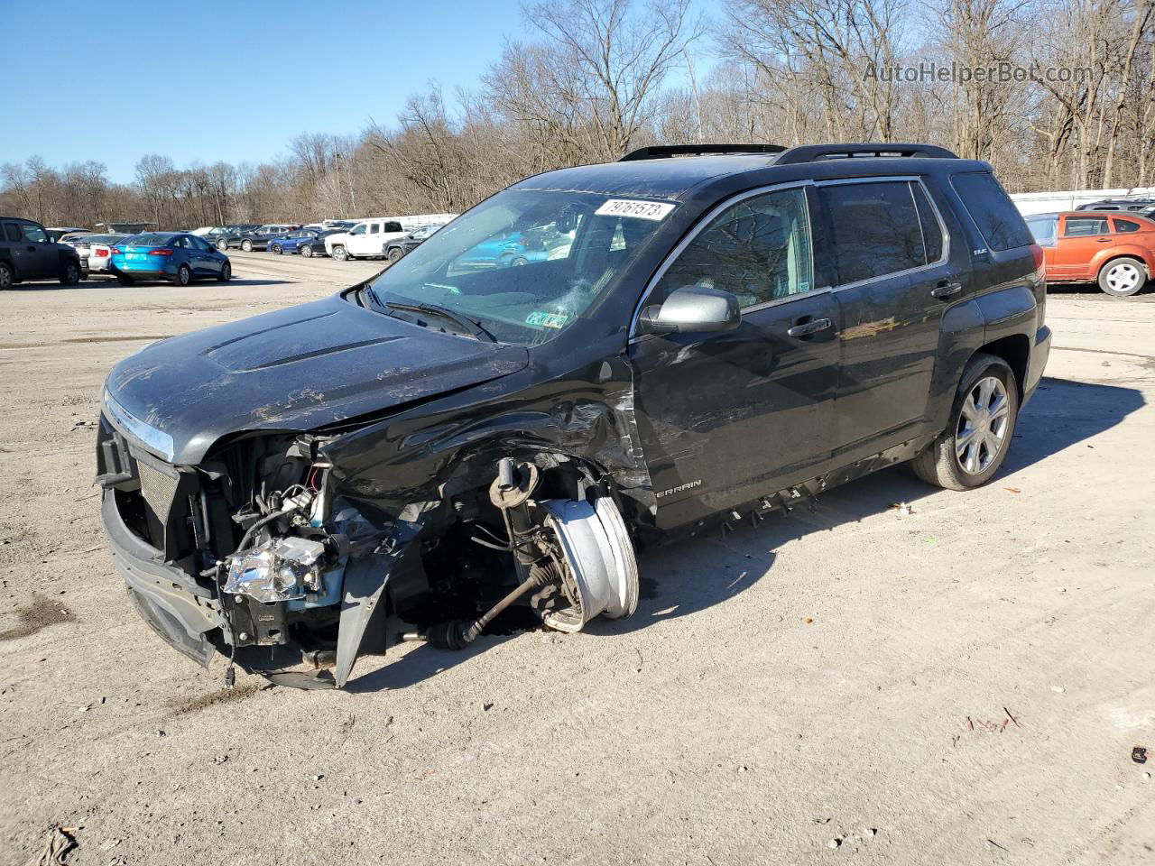 2017 Gmc Terrain Sle Black vin: 2GKALNEK4H6353576