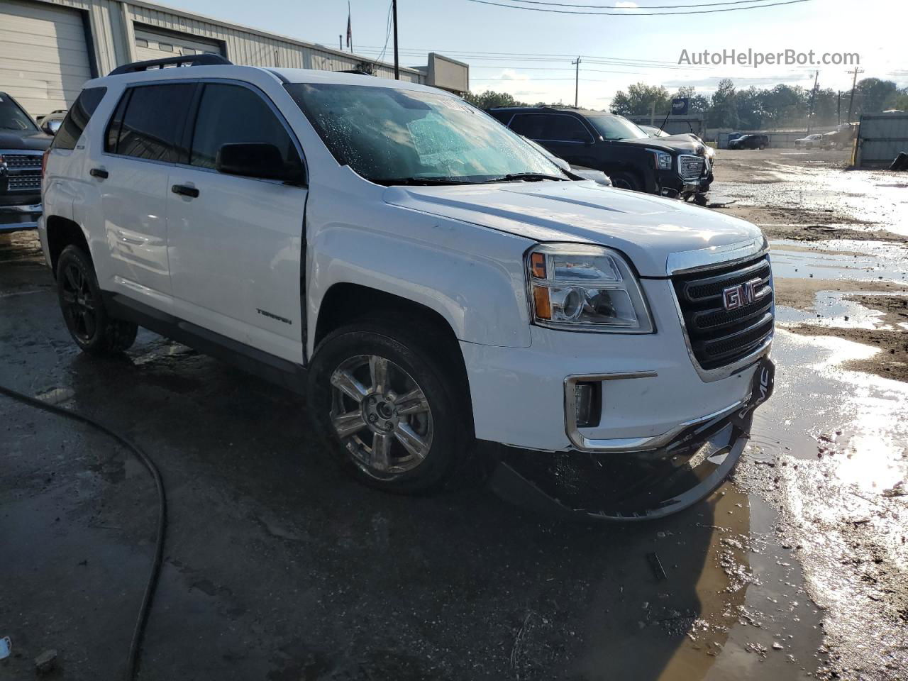 2016 Gmc Terrain Sle White vin: 2GKALNEK5G6237379