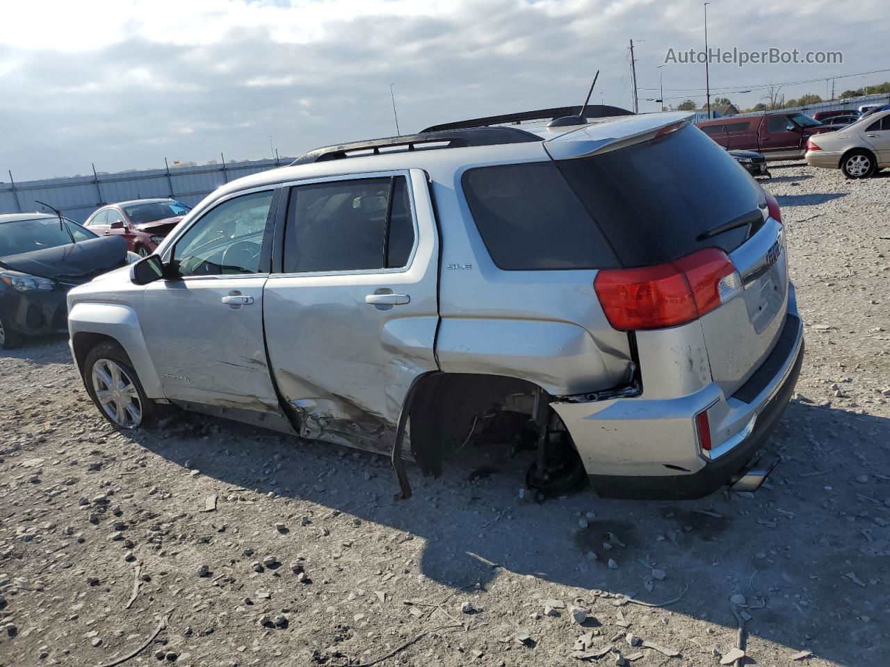 2017 Gmc Terrain Sle Серебряный vin: 2GKALNEK5H6309294