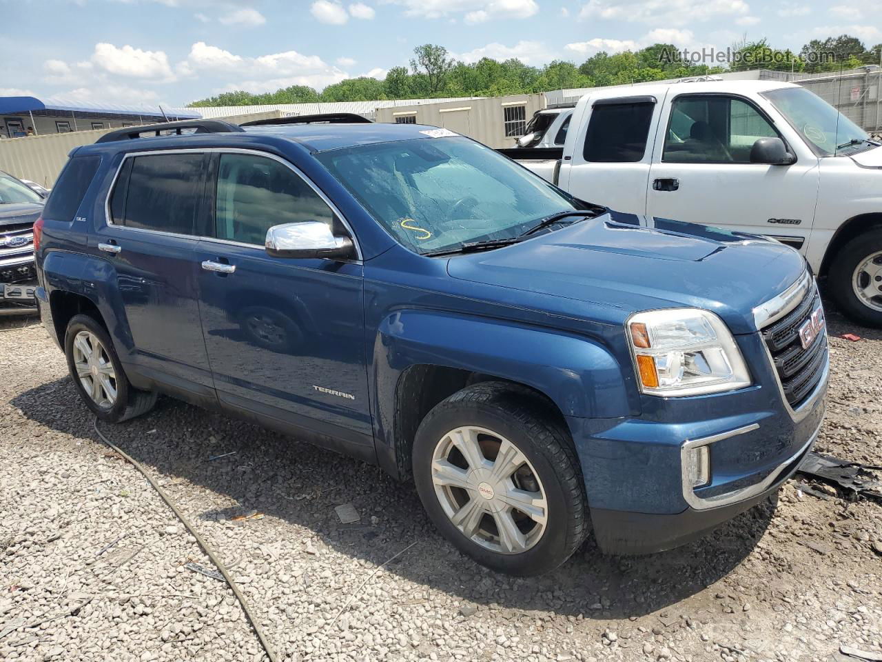 2016 Gmc Terrain Sle Blue vin: 2GKALNEK6G6222261