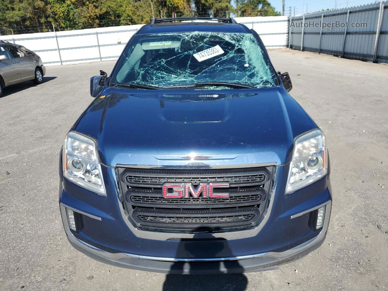 2017 Gmc Terrain Sle Blue vin: 2GKALNEK6H6120377