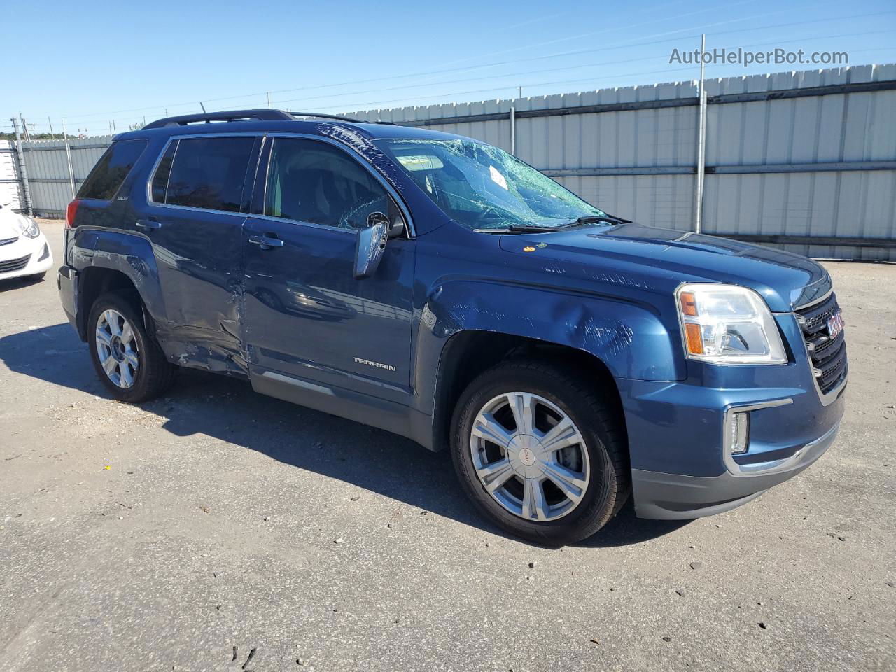 2017 Gmc Terrain Sle Blue vin: 2GKALNEK6H6120377