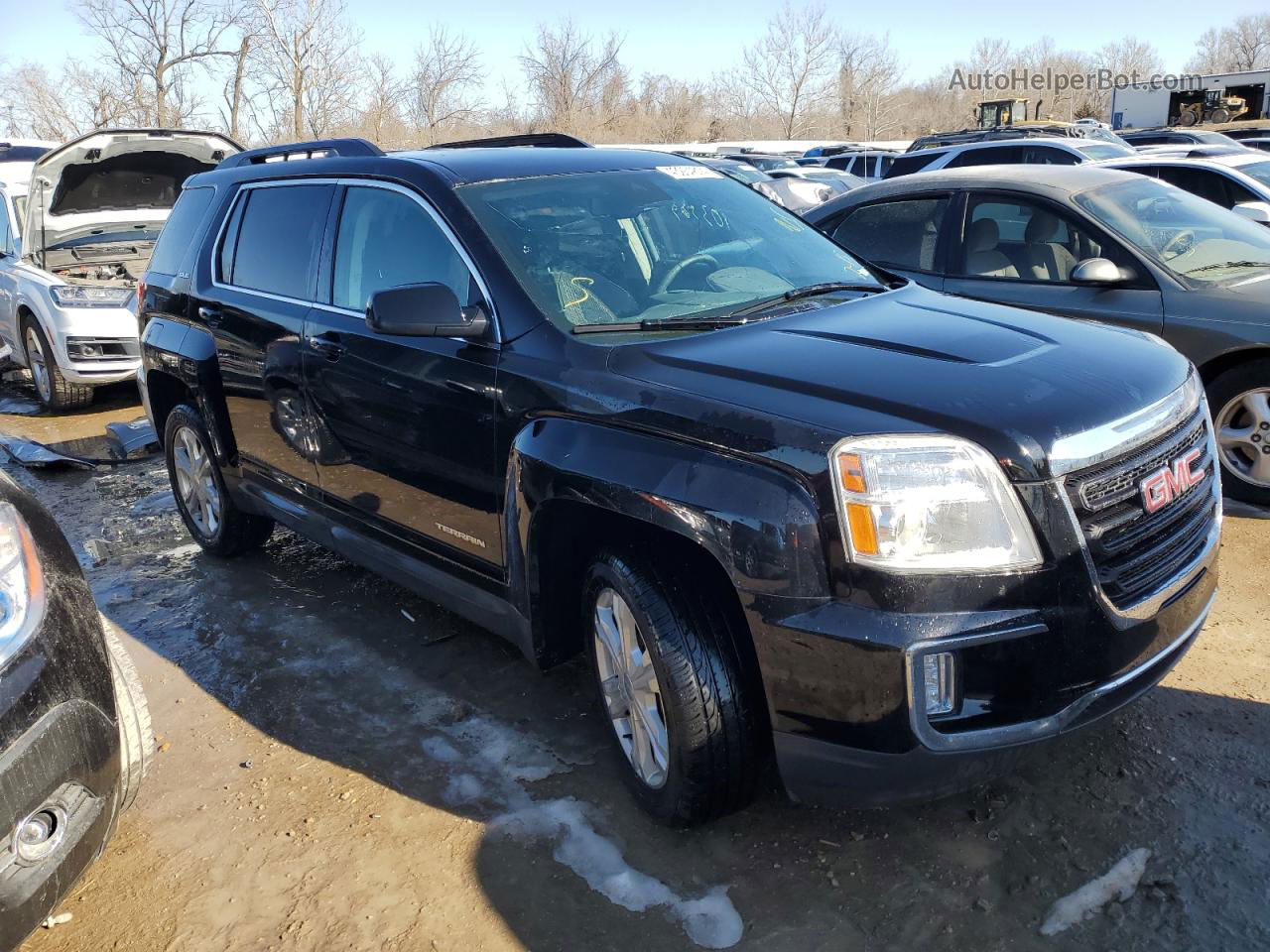 2017 Gmc Terrain Sle Черный vin: 2GKALNEK6H6334138