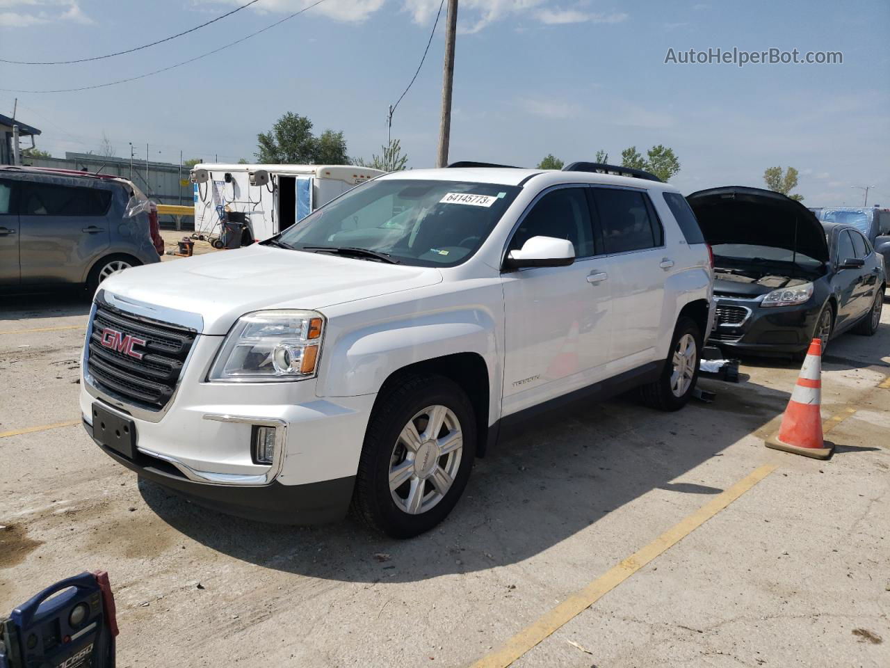 2016 Gmc Terrain Sle Белый vin: 2GKALNEK7G6239411