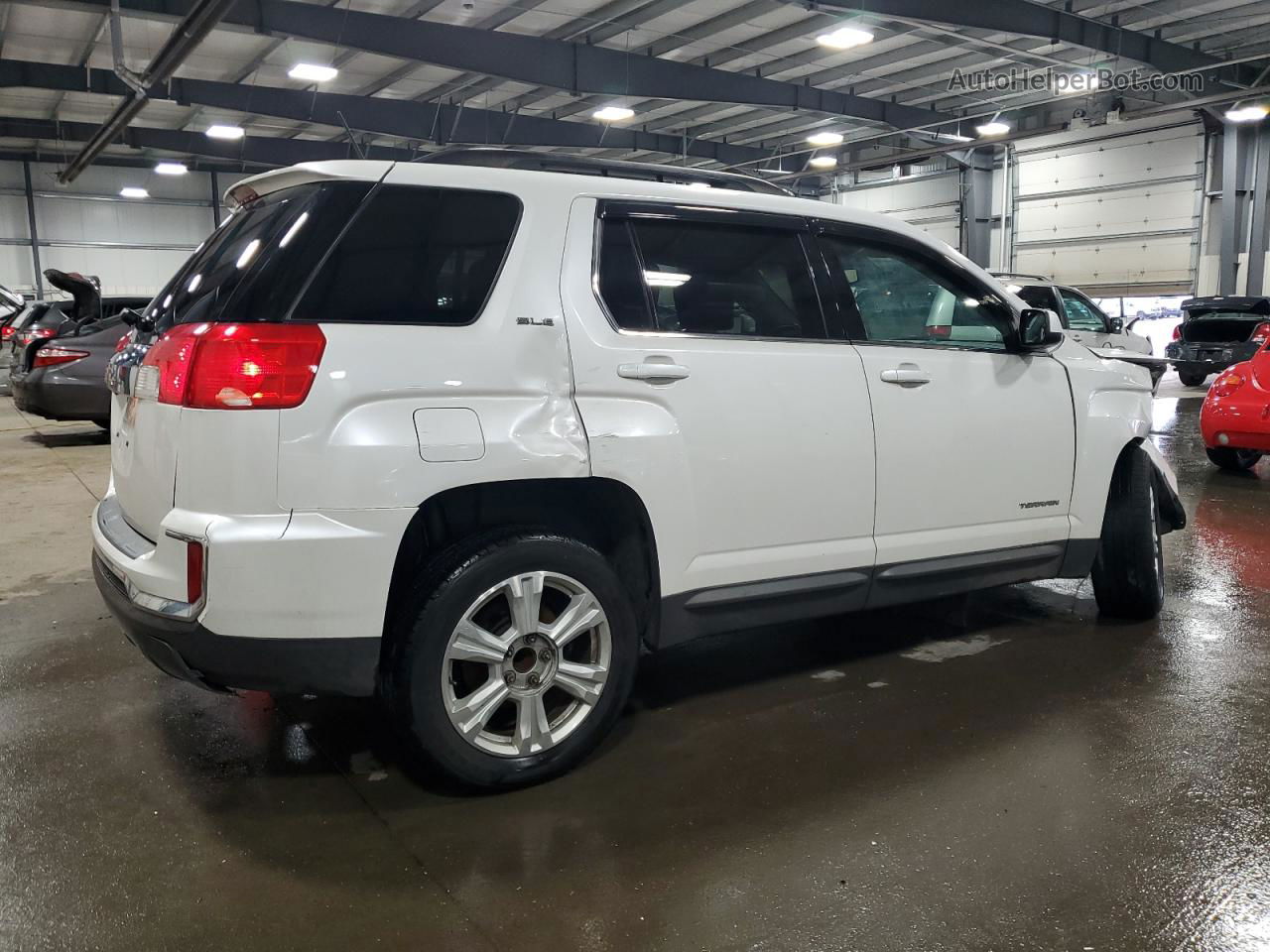 2017 Gmc Terrain Sle White vin: 2GKALNEK7H6322418