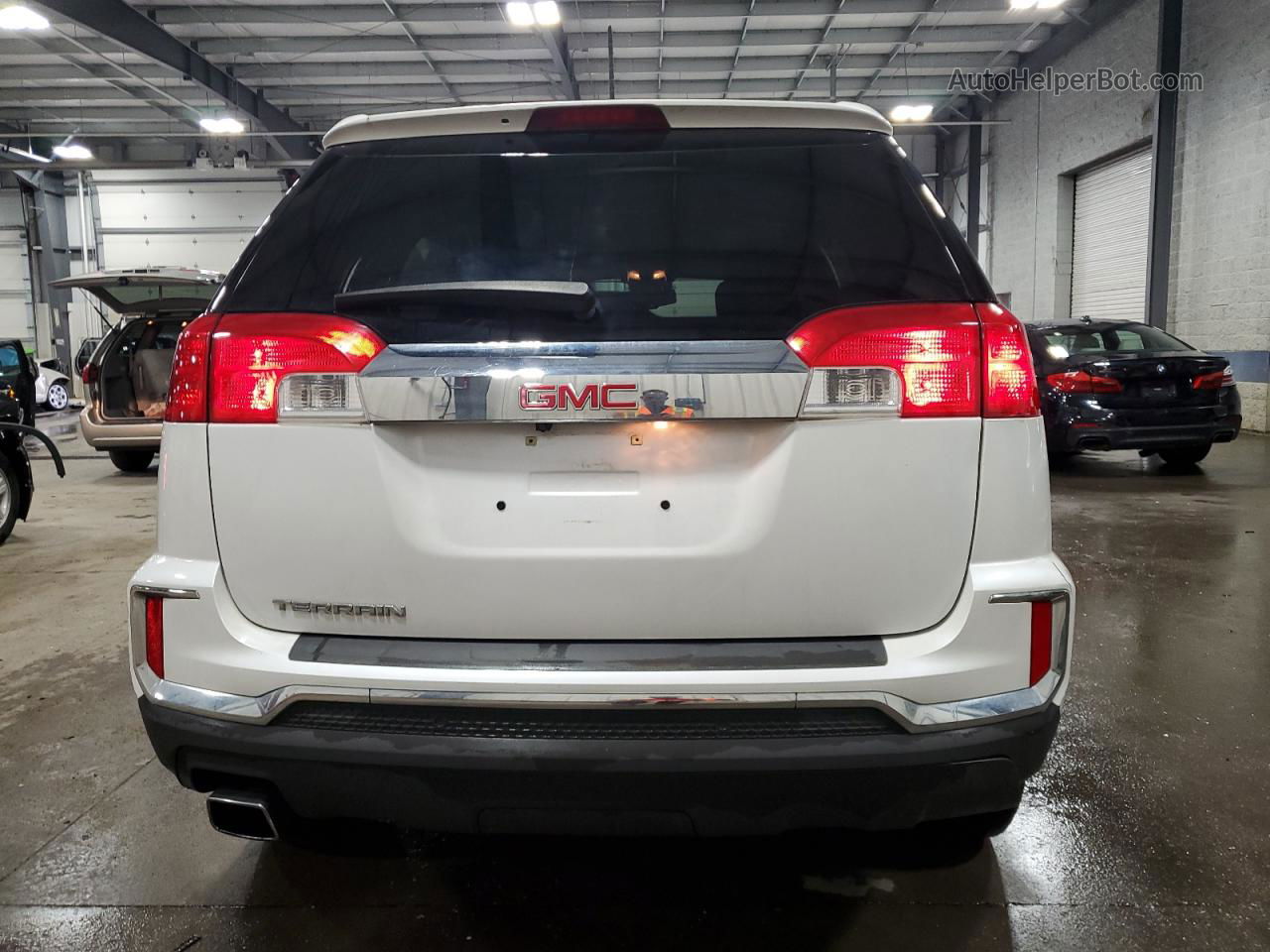 2017 Gmc Terrain Sle White vin: 2GKALNEK7H6322418