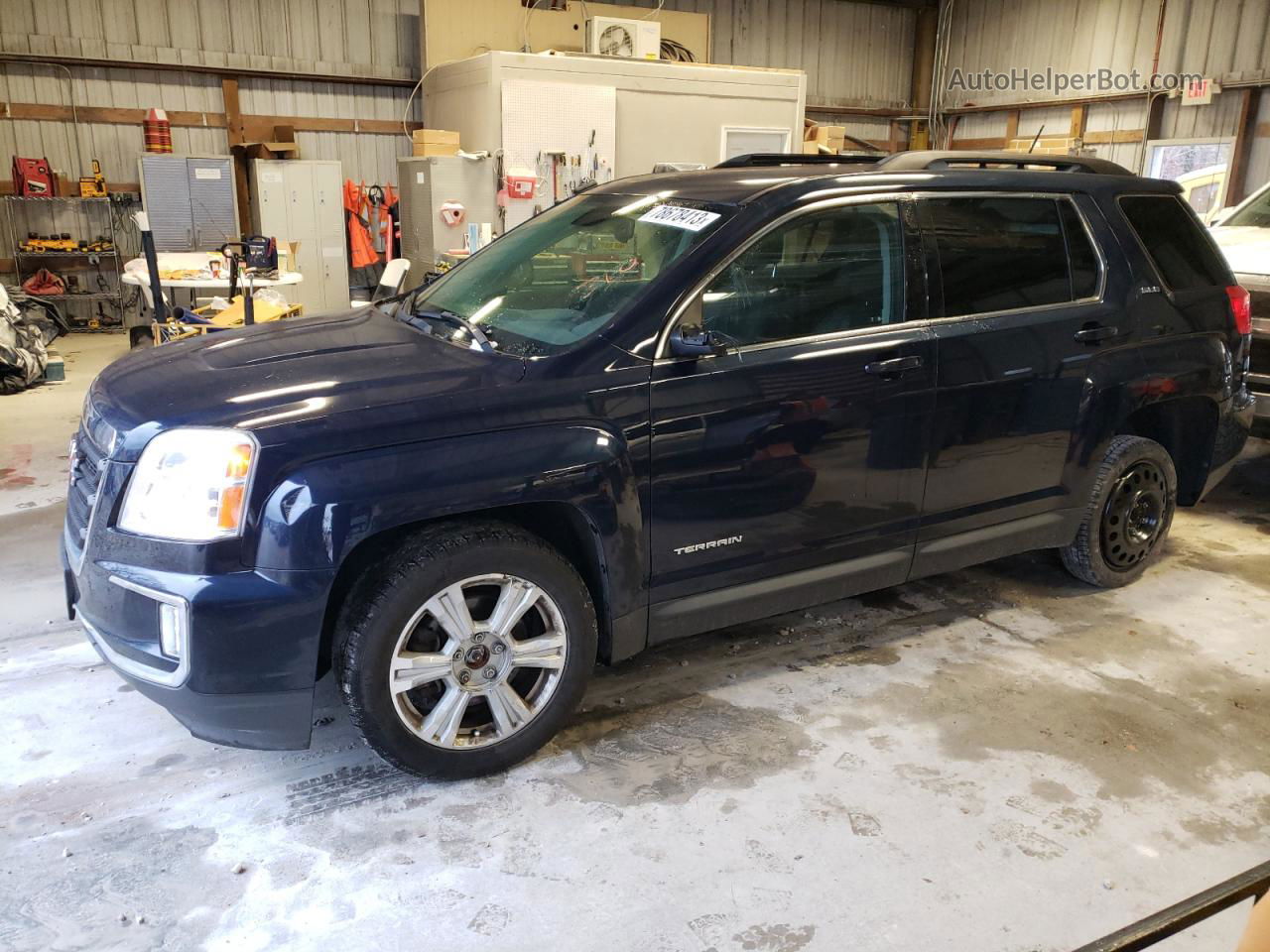 2017 Gmc Terrain Sle Синий vin: 2GKALNEK7H6325920