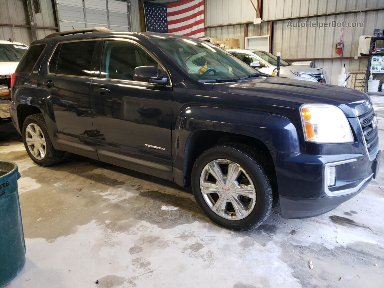 2017 Gmc Terrain Sle Blue vin: 2GKALNEK7H6325920