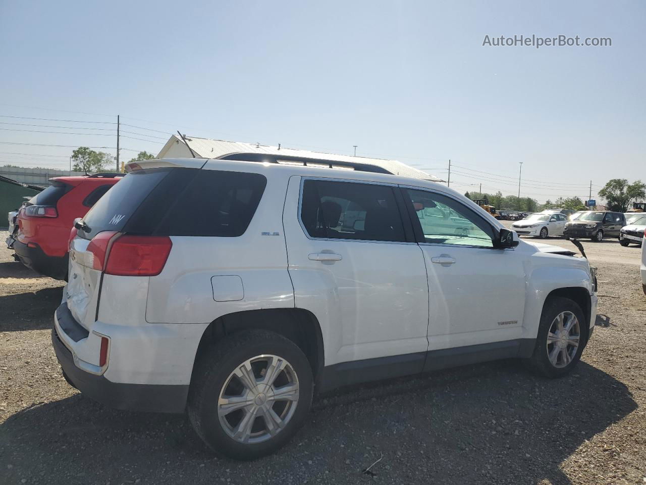 2017 Gmc Terrain Sle White vin: 2GKALNEK7H6343821