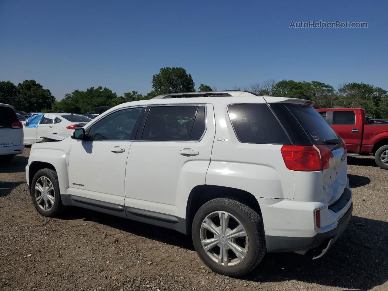 2017 Gmc Terrain Sle White vin: 2GKALNEK7H6343821