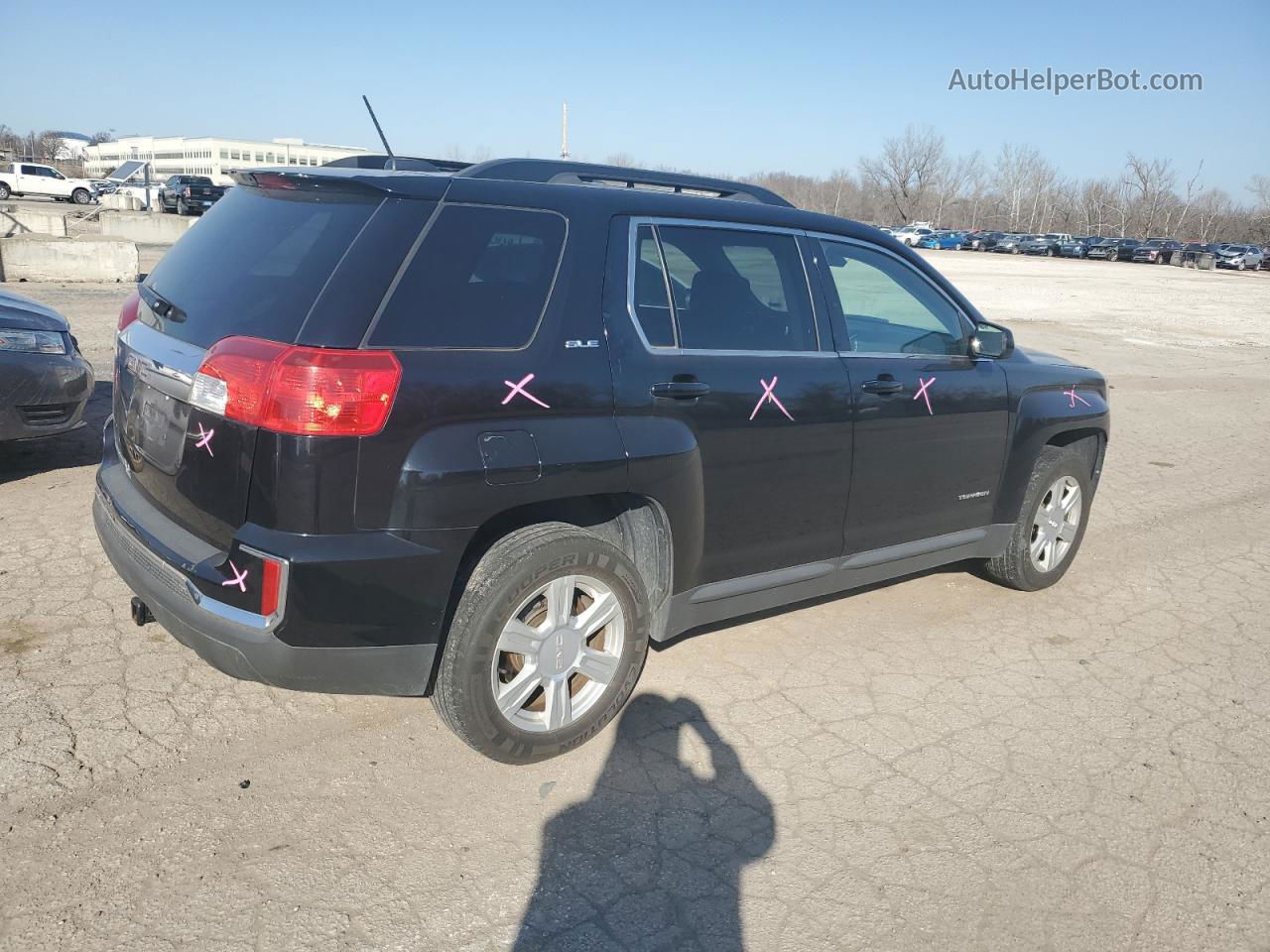 2016 Gmc Terrain Sle Black vin: 2GKALNEK8G6335242