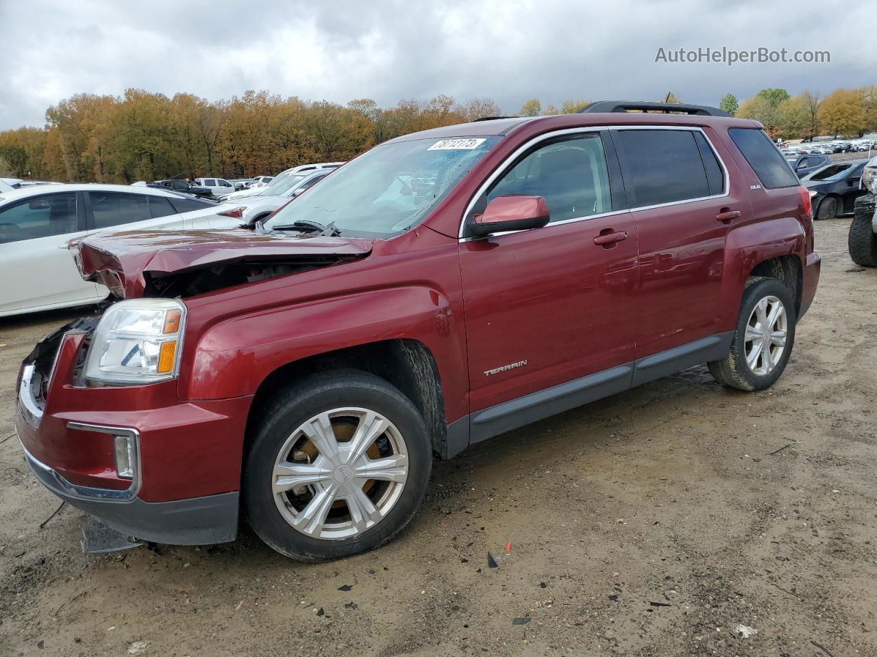 2017 Gmc Terrain Sle Бордовый vin: 2GKALNEK8H6179267