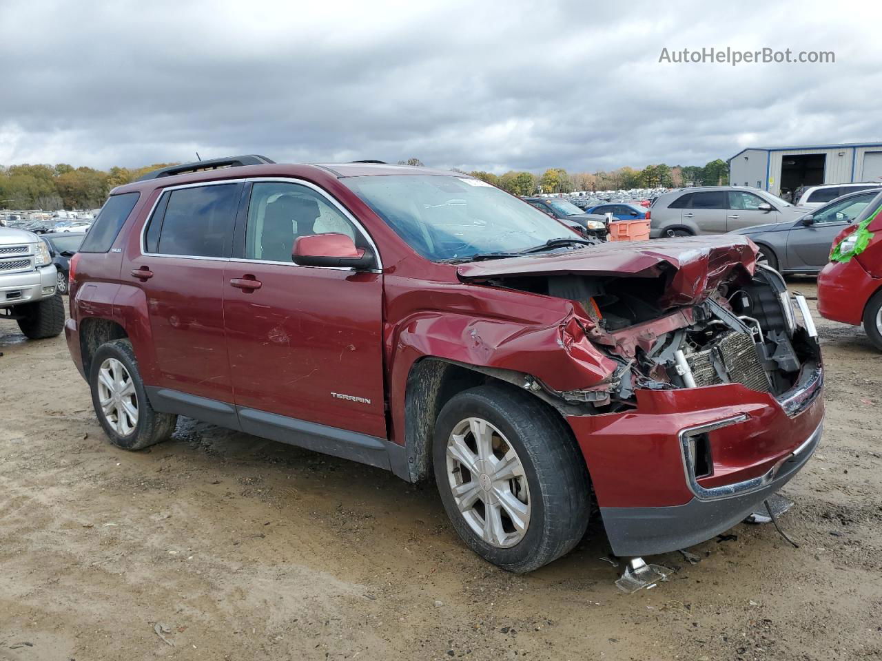 2017 Gmc Terrain Sle Burgundy vin: 2GKALNEK8H6179267