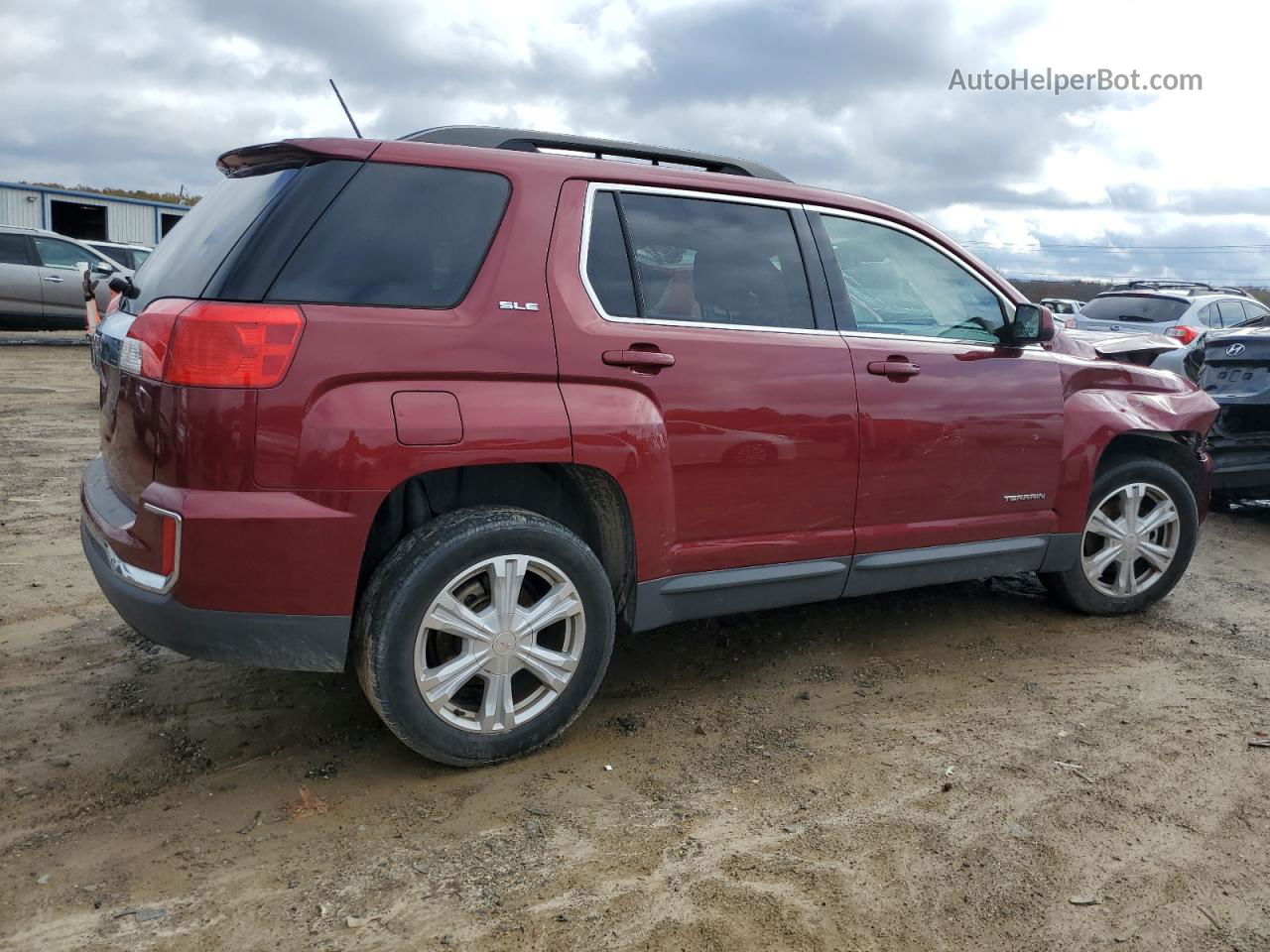 2017 Gmc Terrain Sle Бордовый vin: 2GKALNEK8H6179267