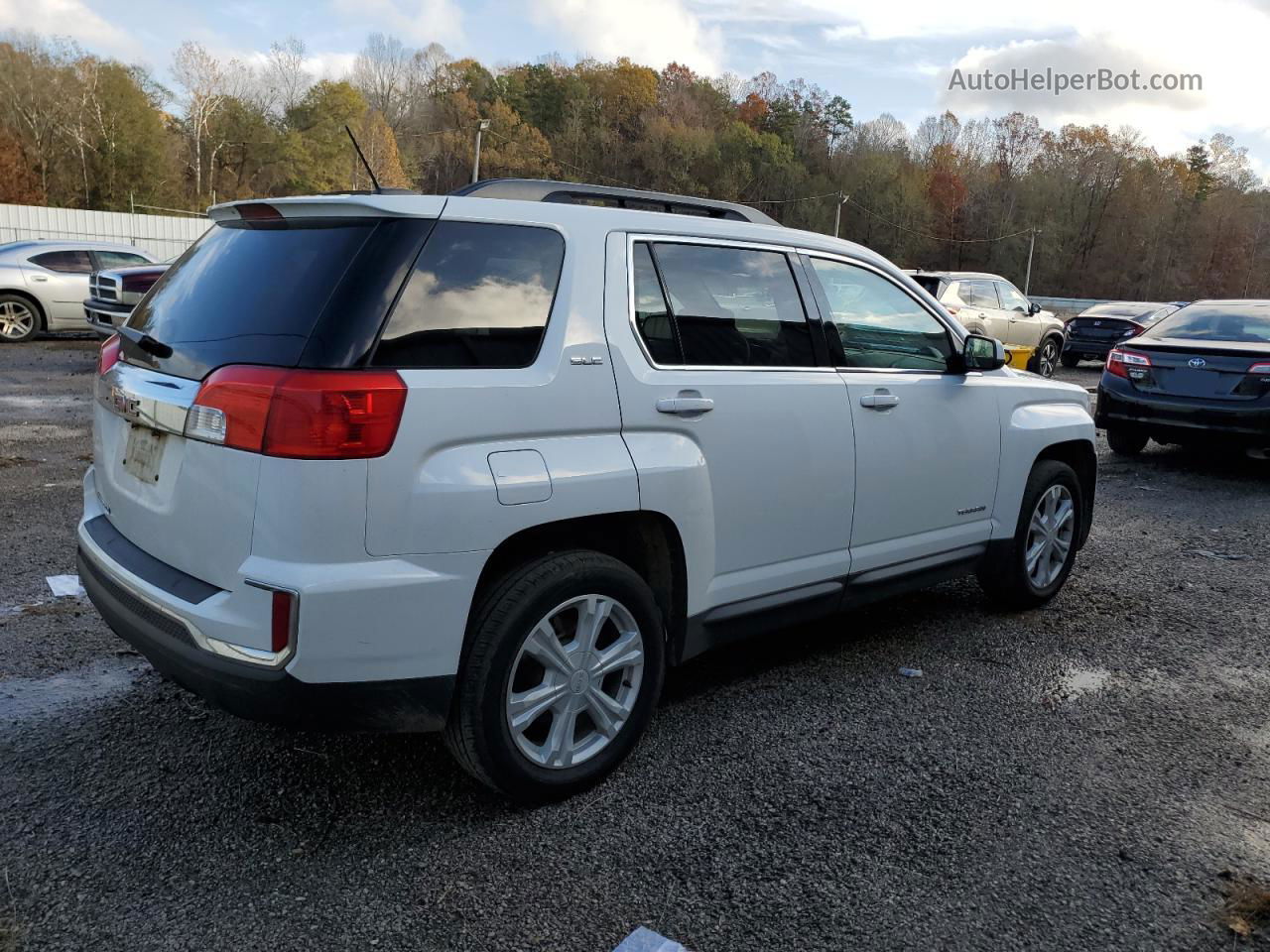 2017 Gmc Terrain Sle White vin: 2GKALNEK8H6251553