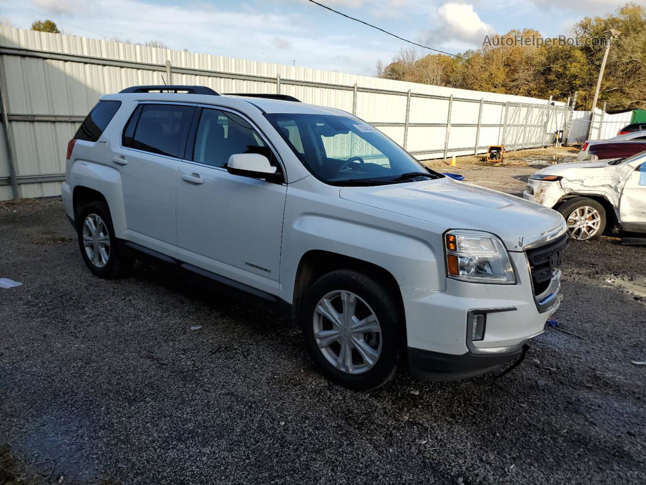 2017 Gmc Terrain Sle White vin: 2GKALNEK8H6251553