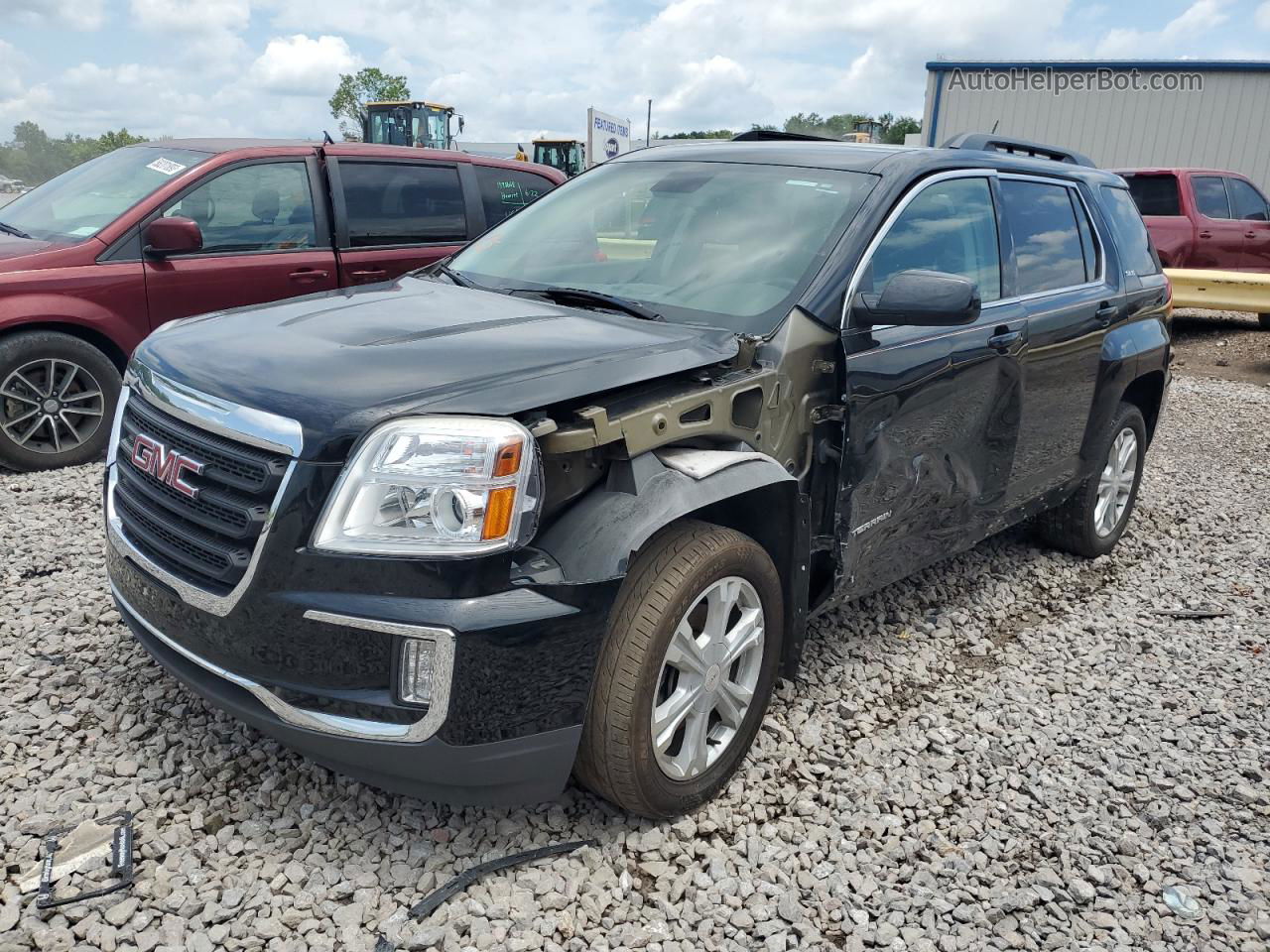 2017 Gmc Terrain Sle Черный vin: 2GKALNEK8H6336960