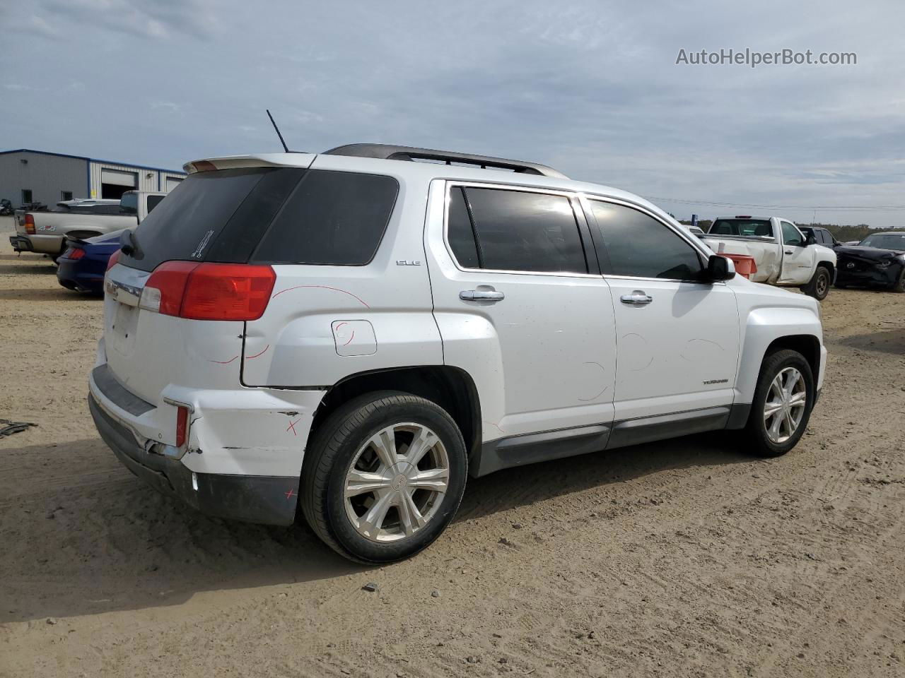 2016 Gmc Terrain Sle White vin: 2GKALNEK9G6198070