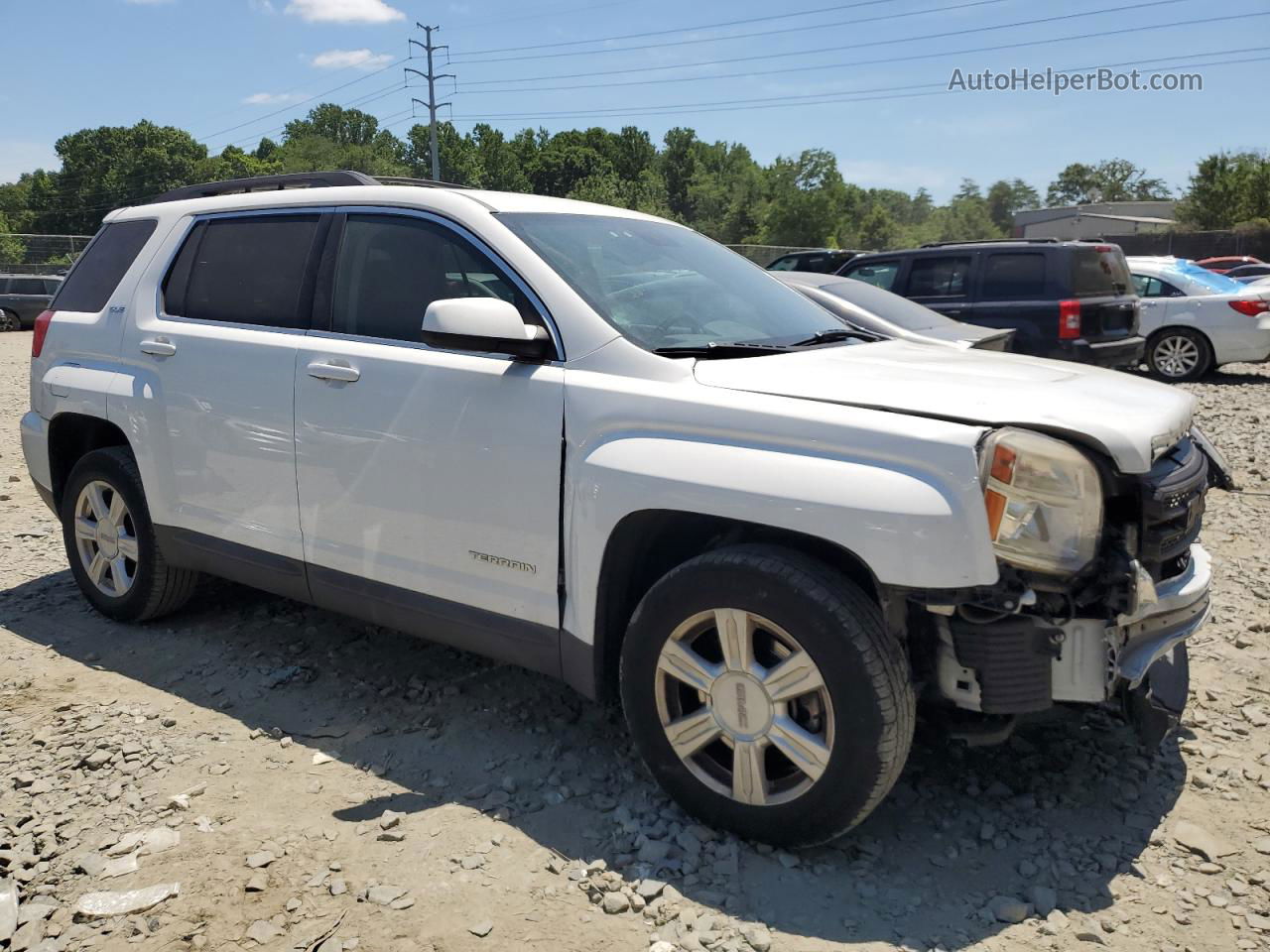 2016 Gmc Terrain Sle Белый vin: 2GKALNEK9G6314979