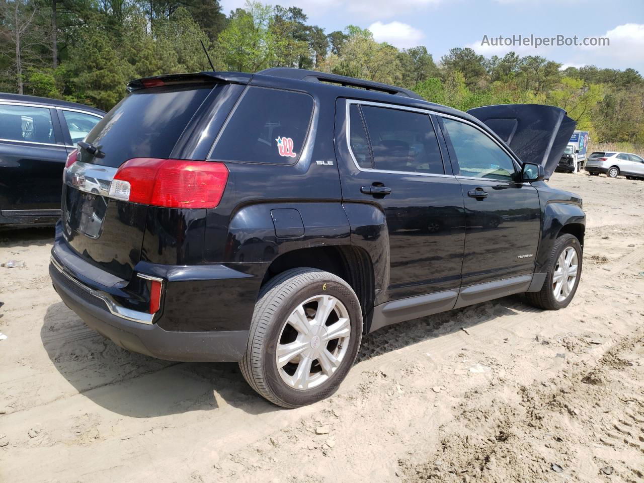 2017 Gmc Terrain Sle Black vin: 2GKALNEK9H6133334