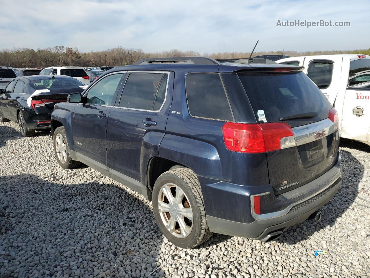 2017 Gmc Terrain Sle Blue vin: 2GKALNEK9H6138453