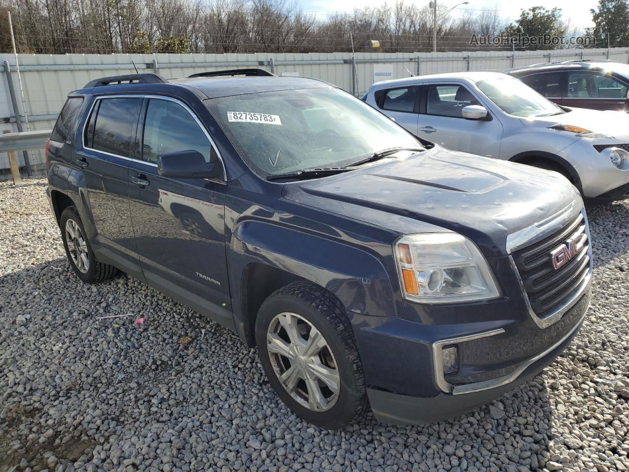 2017 Gmc Terrain Sle Blue vin: 2GKALNEK9H6138453