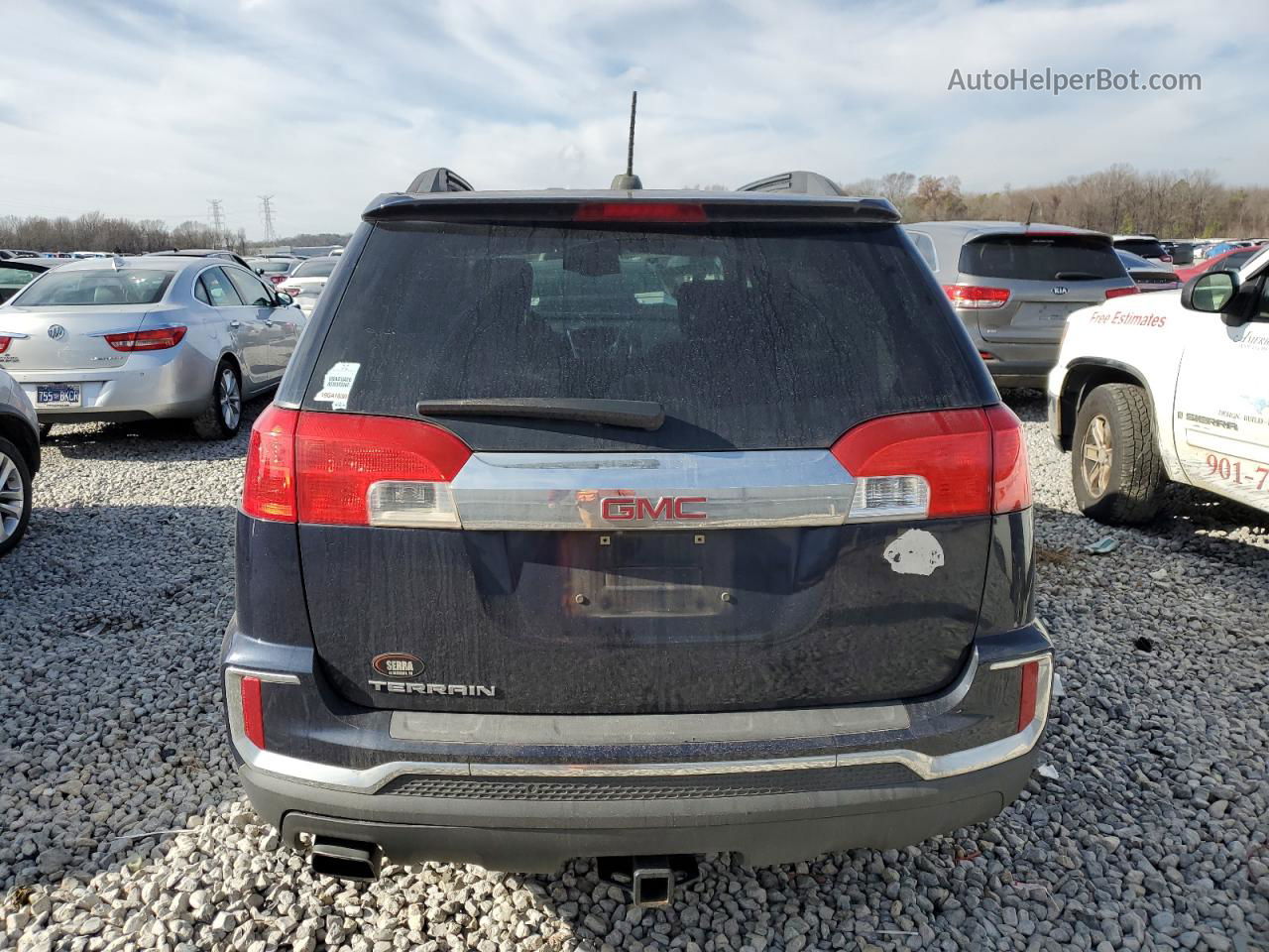 2017 Gmc Terrain Sle Blue vin: 2GKALNEK9H6138453