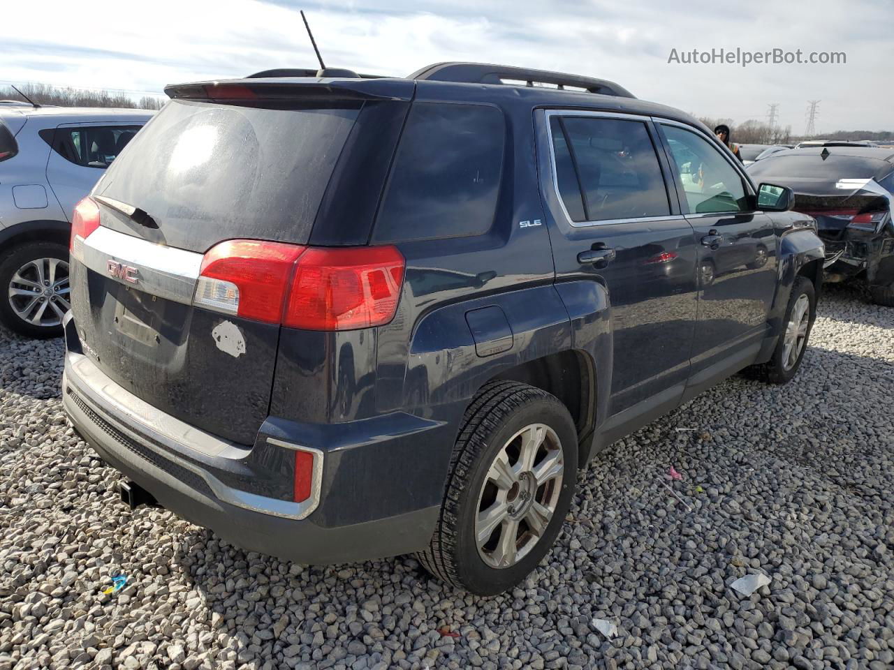 2017 Gmc Terrain Sle Blue vin: 2GKALNEK9H6138453