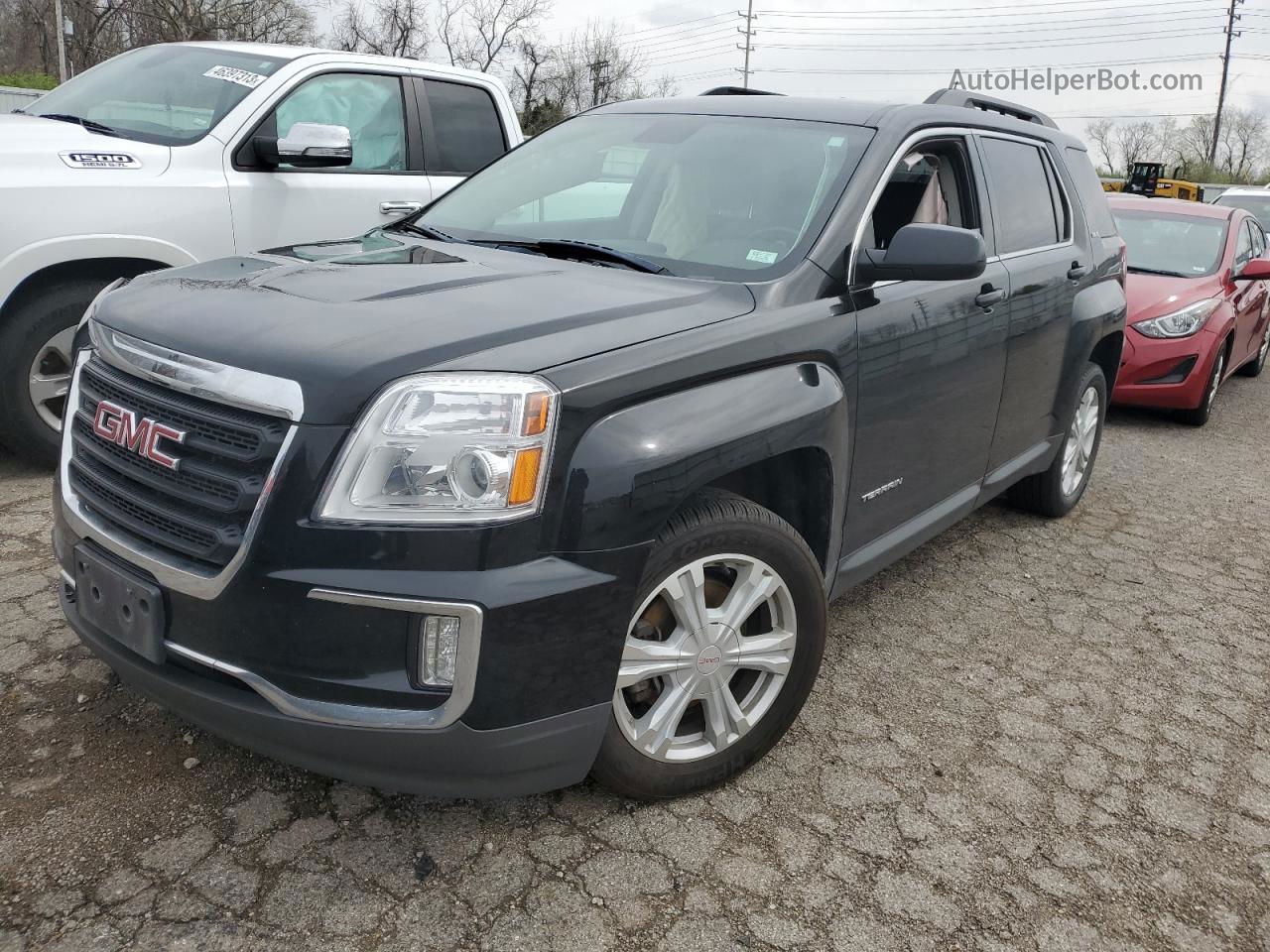 2017 Gmc Terrain Sle Черный vin: 2GKALNEK9H6154085