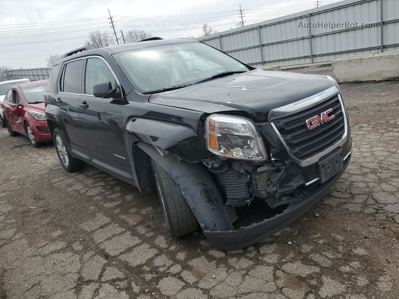 2017 Gmc Terrain Sle Черный vin: 2GKALNEK9H6154085