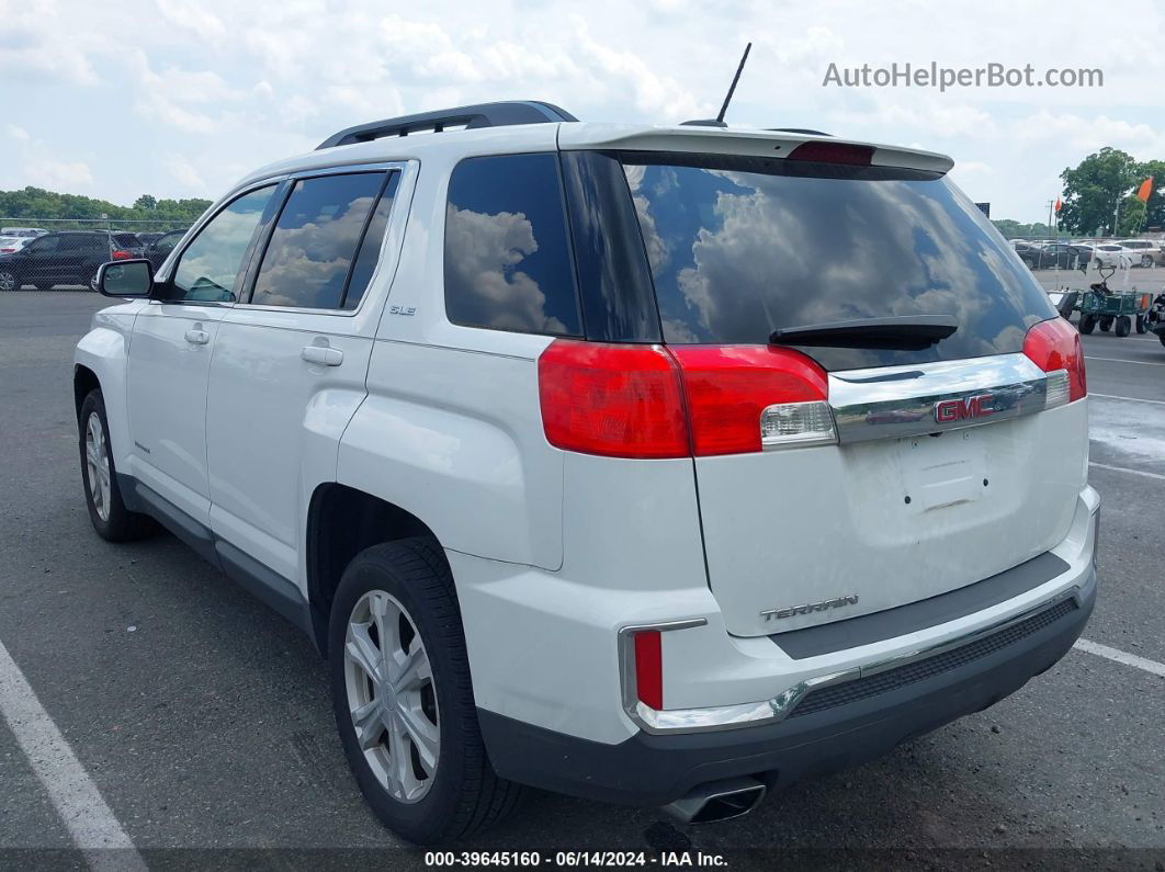 2017 Gmc Terrain Sle-2 White vin: 2GKALNEK9H6350530