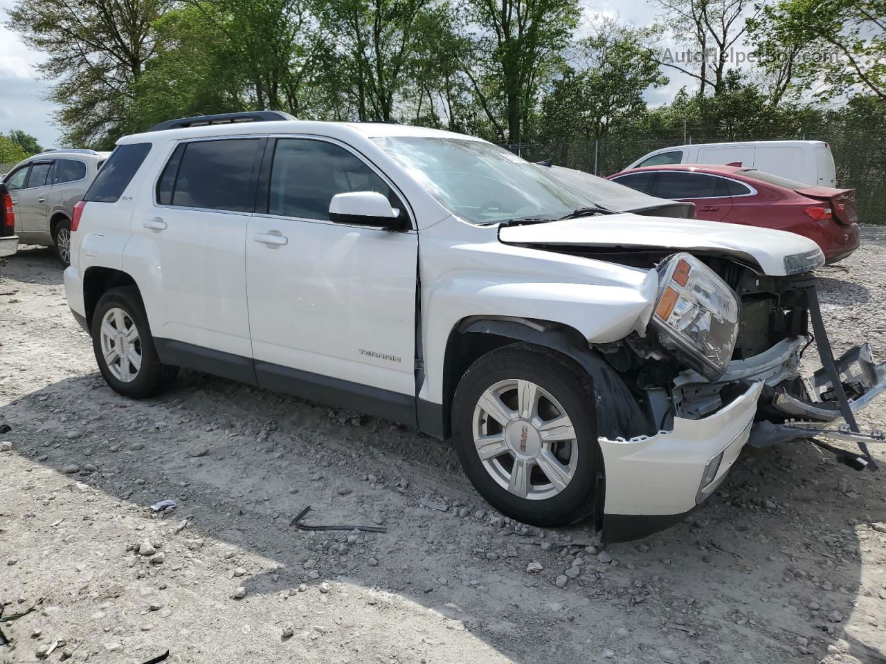 2016 Gmc Terrain Sle White vin: 2GKALNEKXG6166034