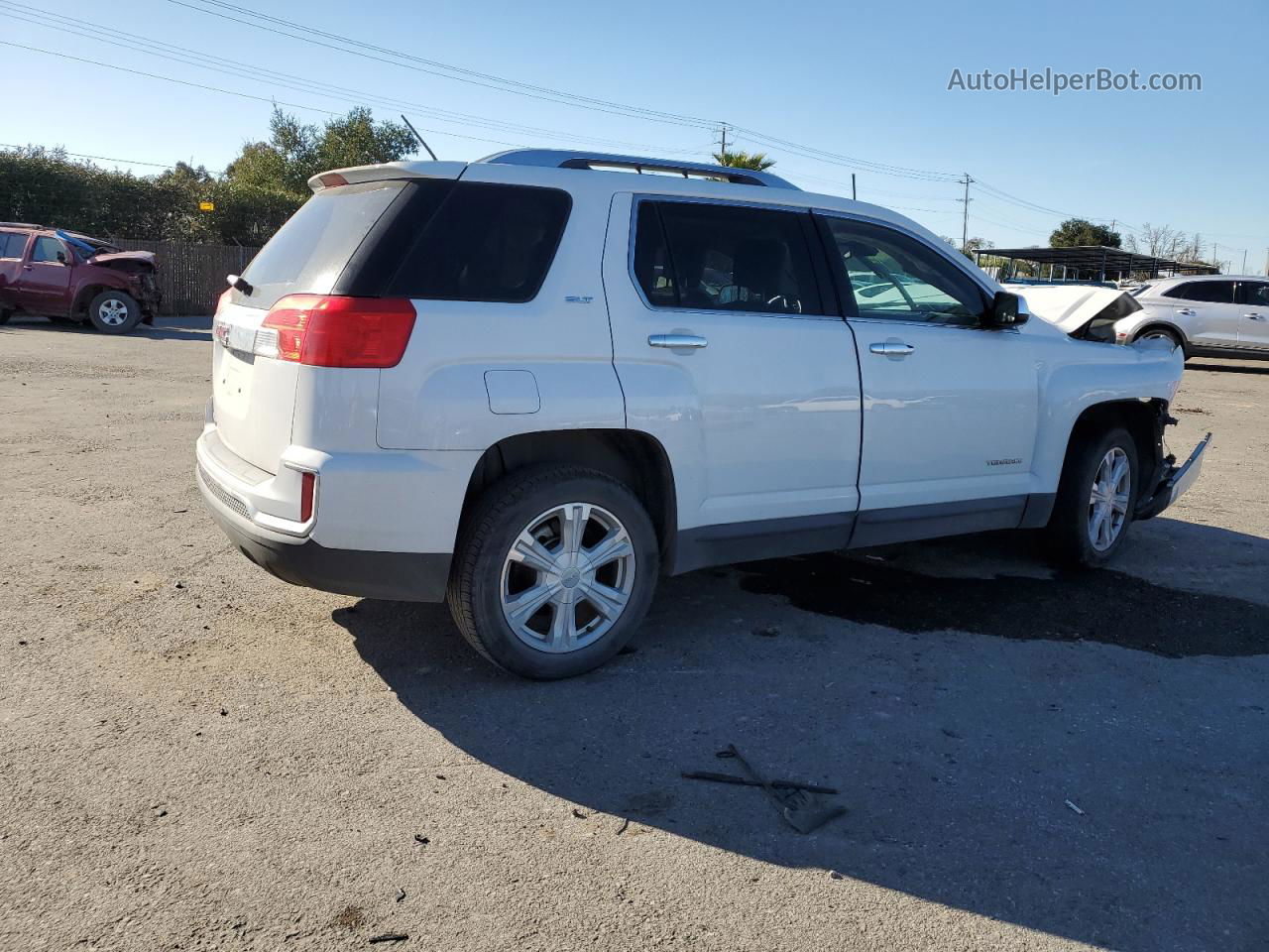 2017 Gmc Terrain Slt White vin: 2GKALPEK2H6326839