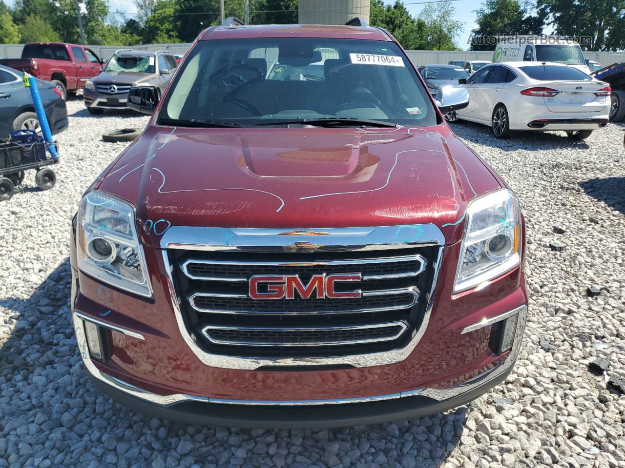 2016 Gmc Terrain Slt Burgundy vin: 2GKALPEK3G6153959