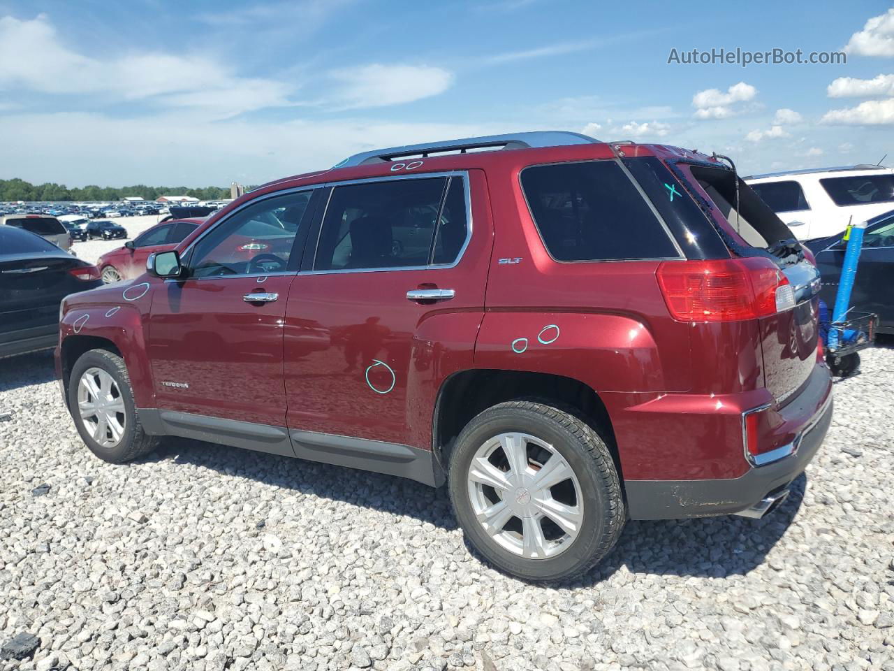 2016 Gmc Terrain Slt Burgundy vin: 2GKALPEK3G6153959