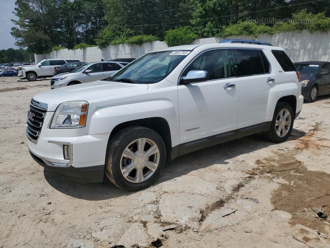 2017 Gmc Terrain Slt Белый vin: 2GKALPEK3H6316594