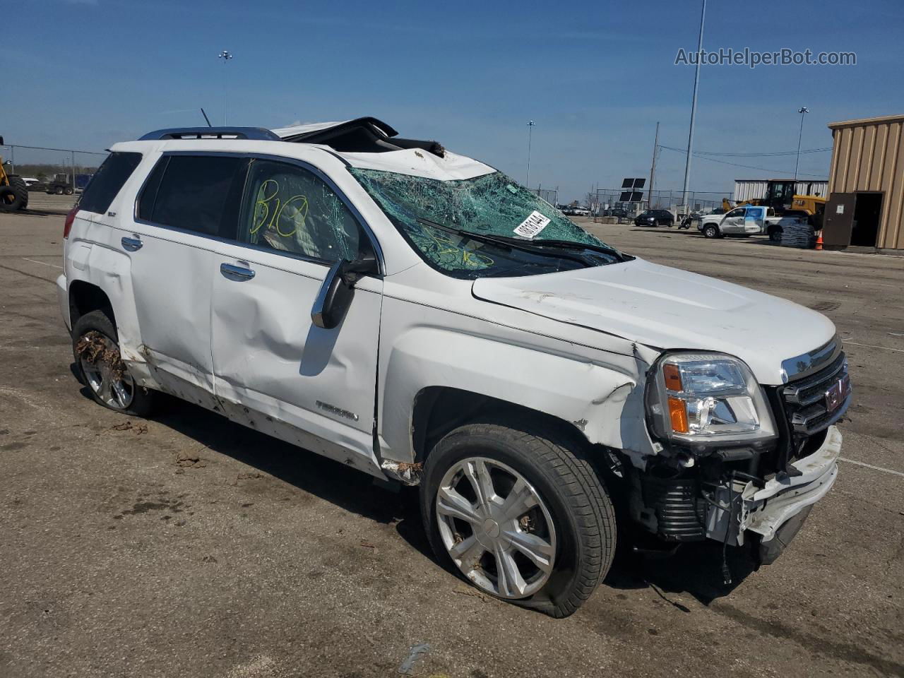 2017 Gmc Terrain Slt White vin: 2GKALPEK4H6272704