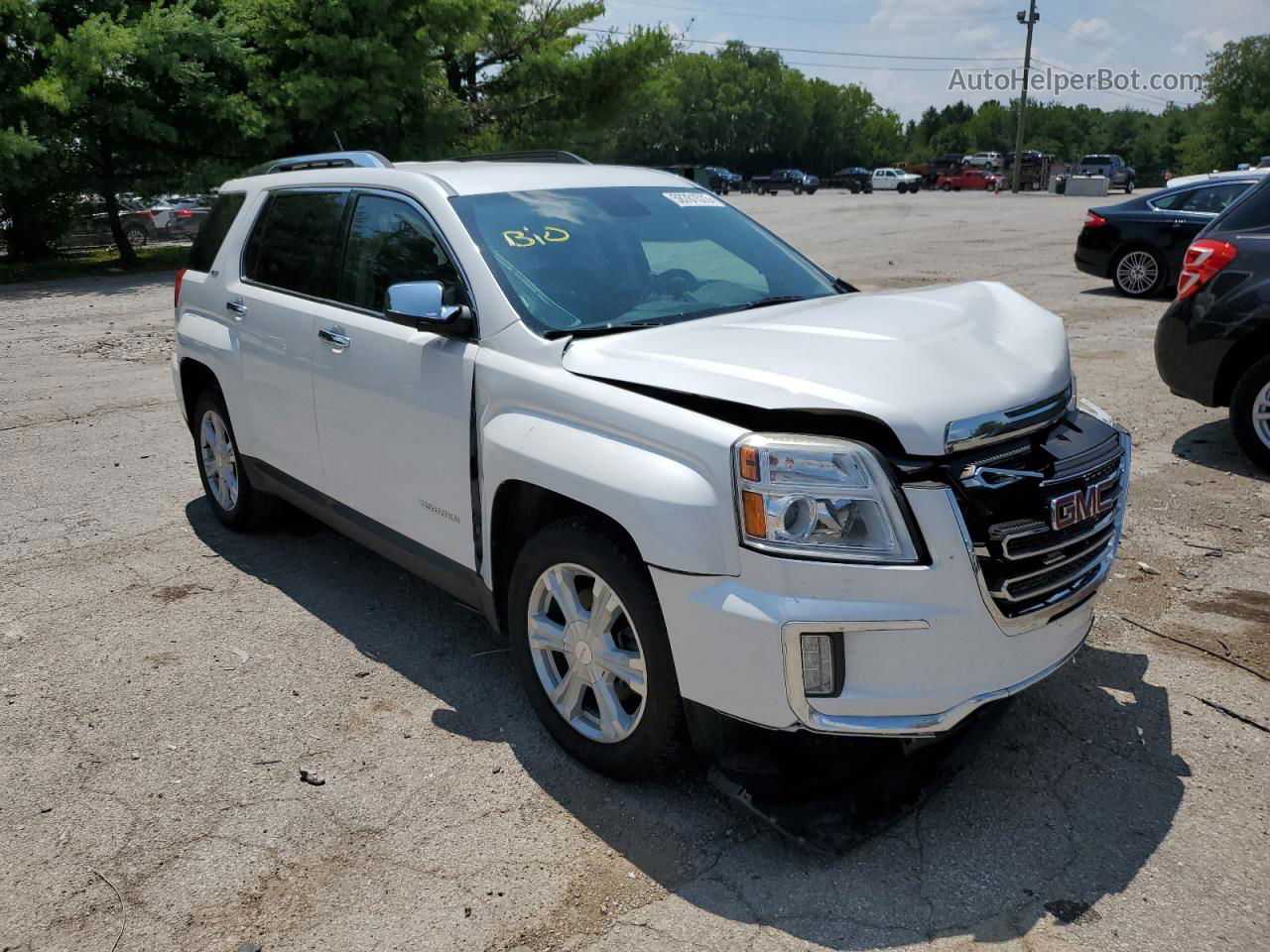 2016 Gmc Terrain Slt White vin: 2GKALPEK5G6300590