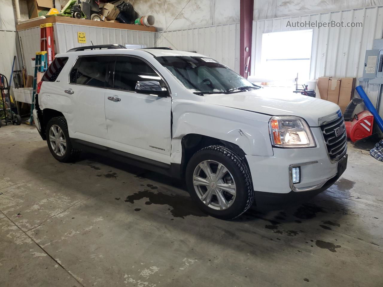 2017 Gmc Terrain Slt White vin: 2GKALPEK5H6300025