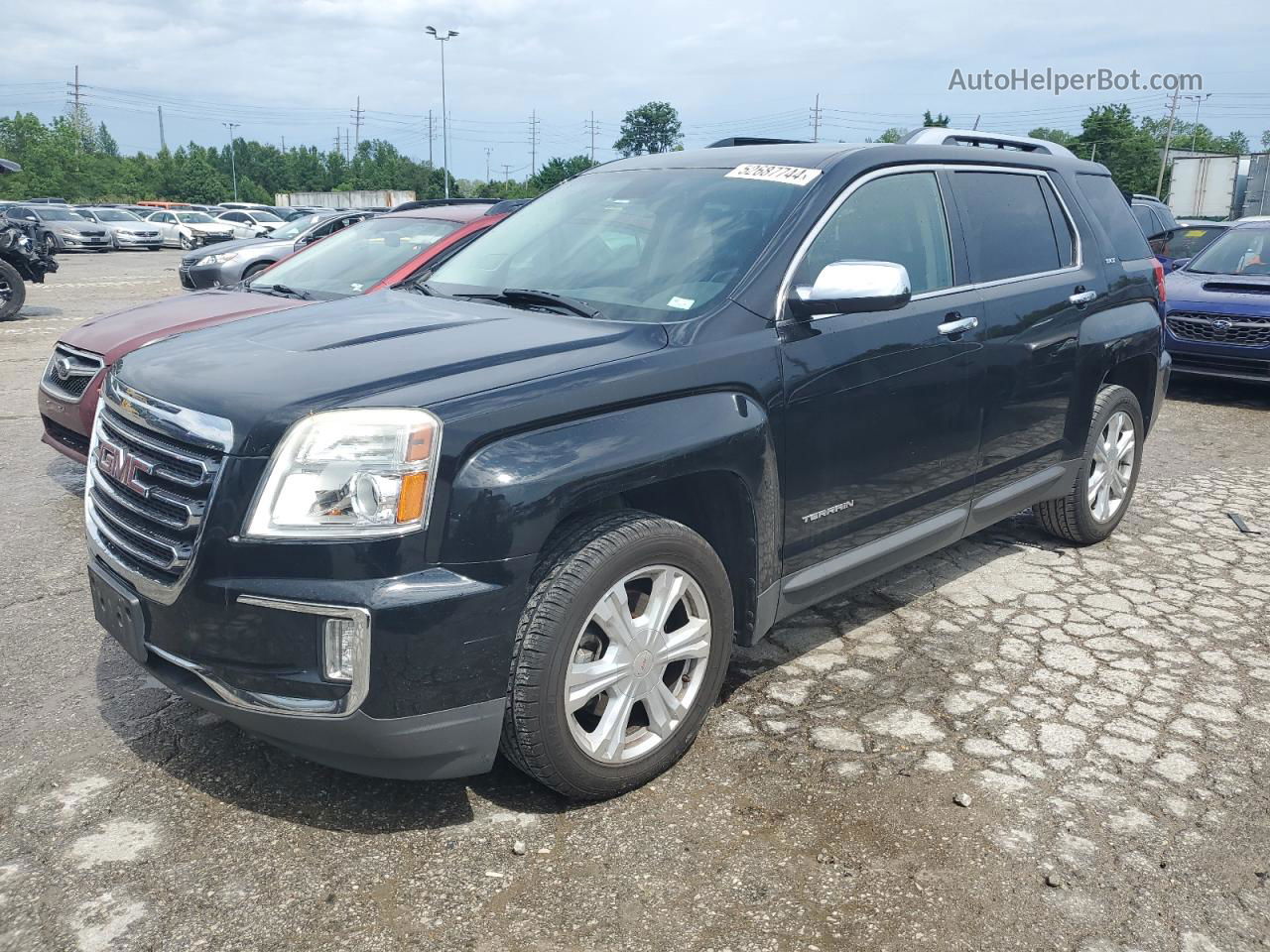 2016 Gmc Terrain Slt Черный vin: 2GKALPEK6G6272783