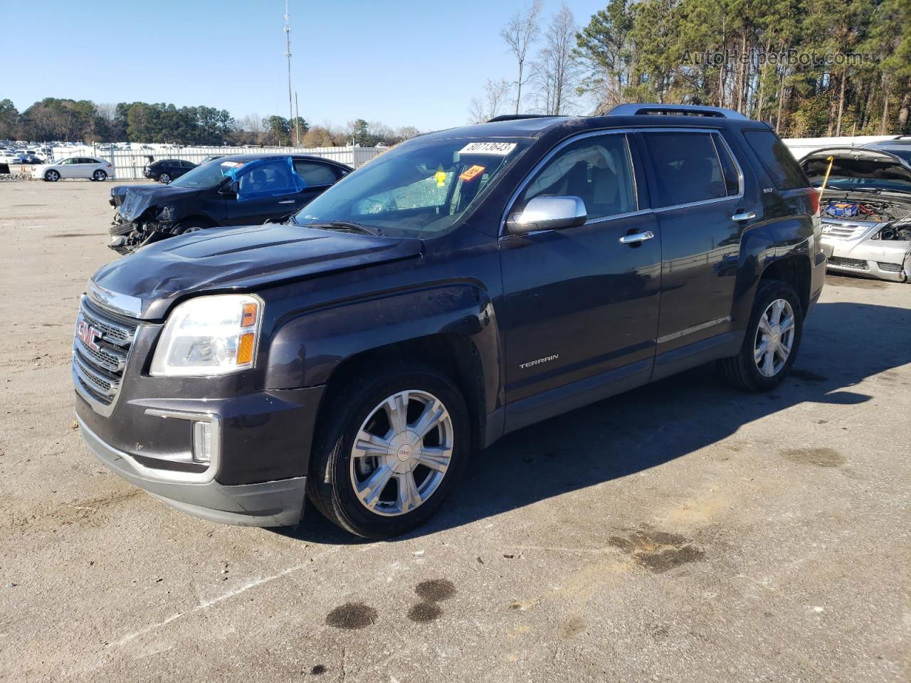 2016 Gmc Terrain Slt Черный vin: 2GKALPEK7G6348446