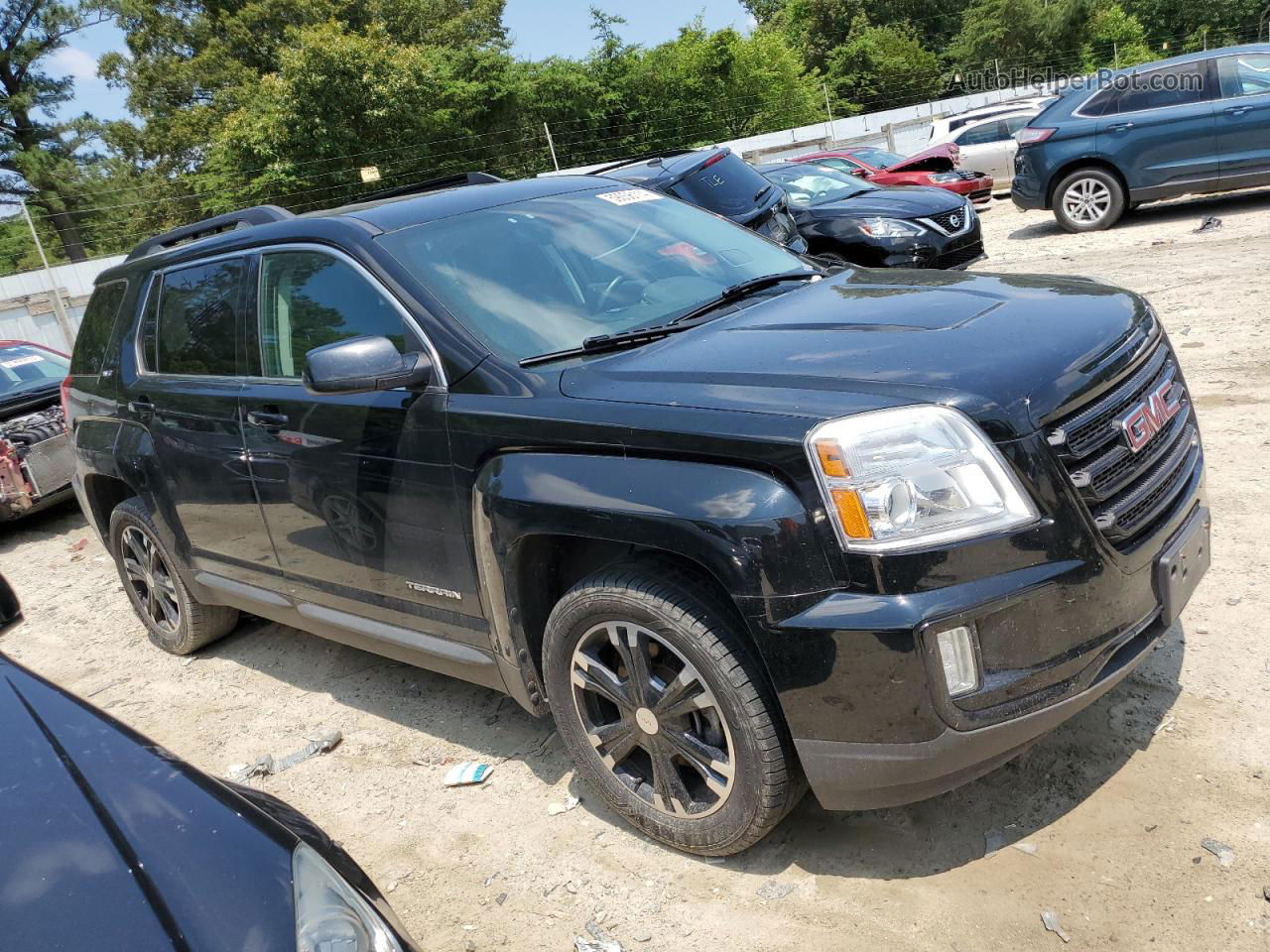 2017 Gmc Terrain Slt Black vin: 2GKALPEK8H6236465