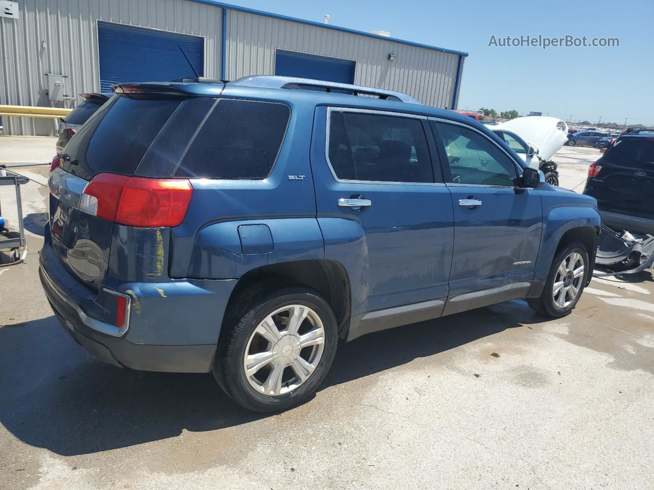 2016 Gmc Terrain Slt Синий vin: 2GKALPEK9G6286886