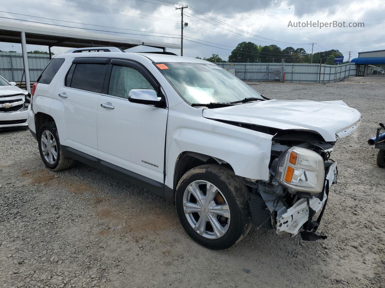 2017 Gmc Terrain Slt Белый vin: 2GKALPEK9H6320164