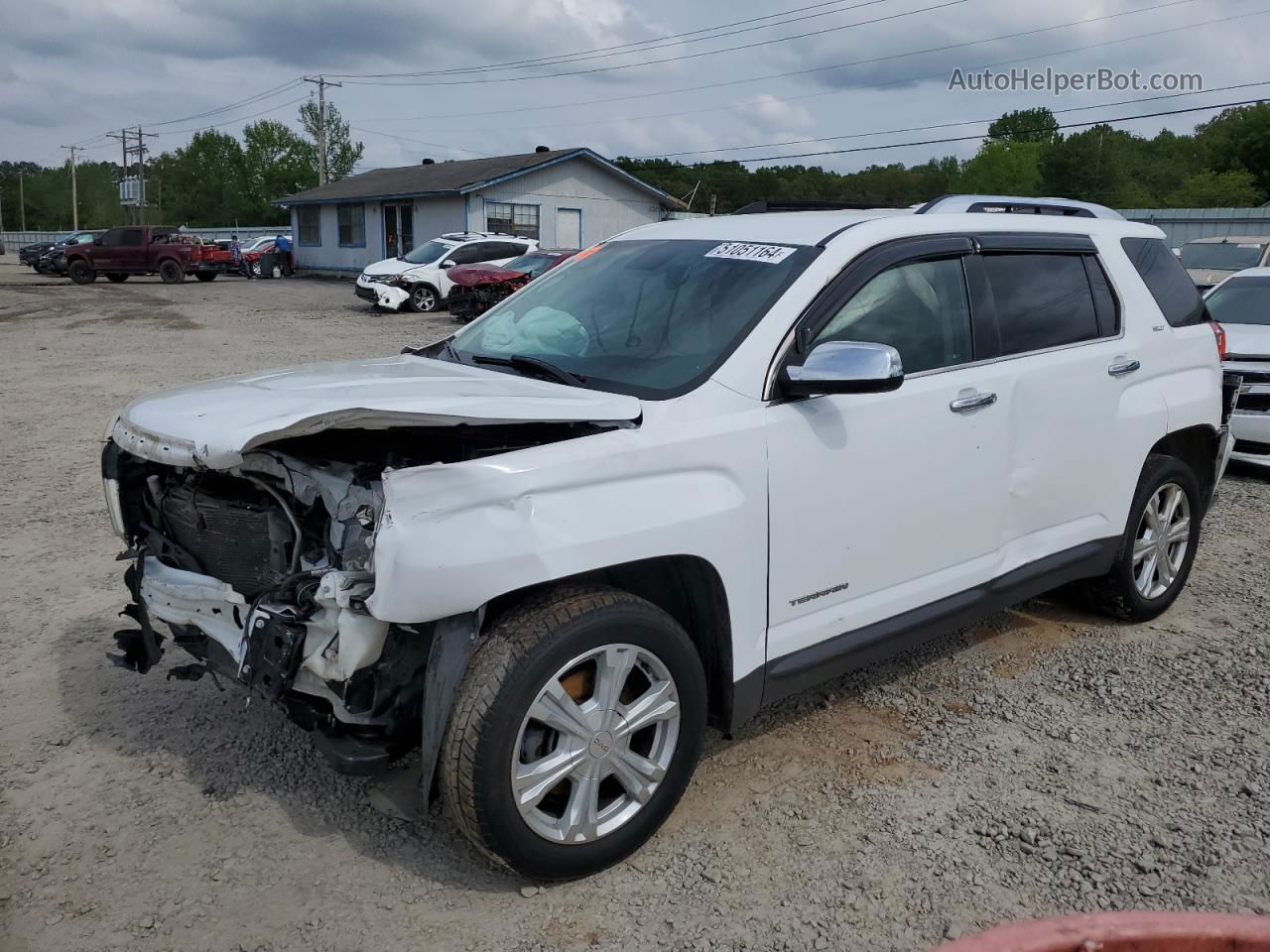 2017 Gmc Terrain Slt White vin: 2GKALPEK9H6320164