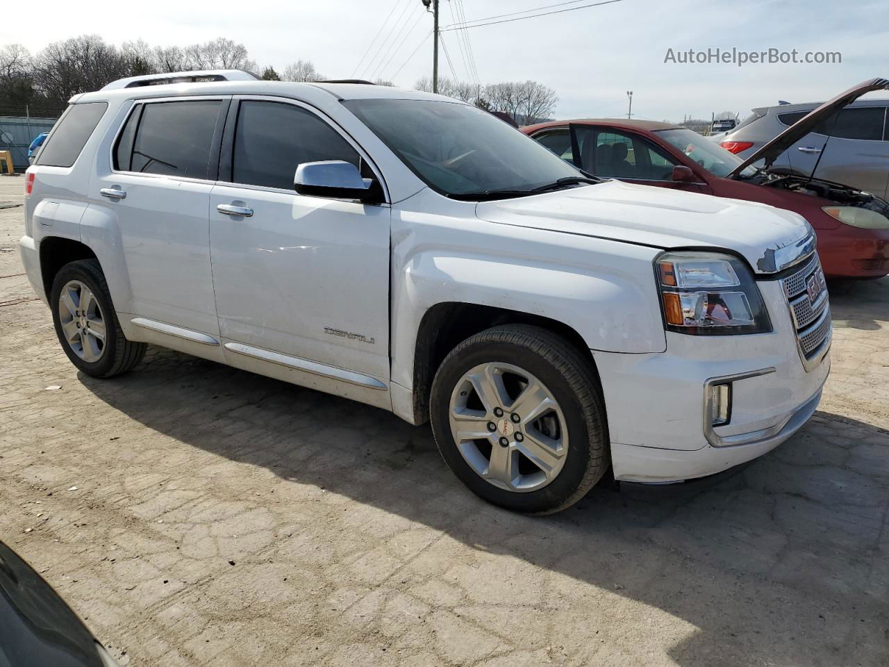 2017 Gmc Terrain Denali White vin: 2GKALREK7H6133839