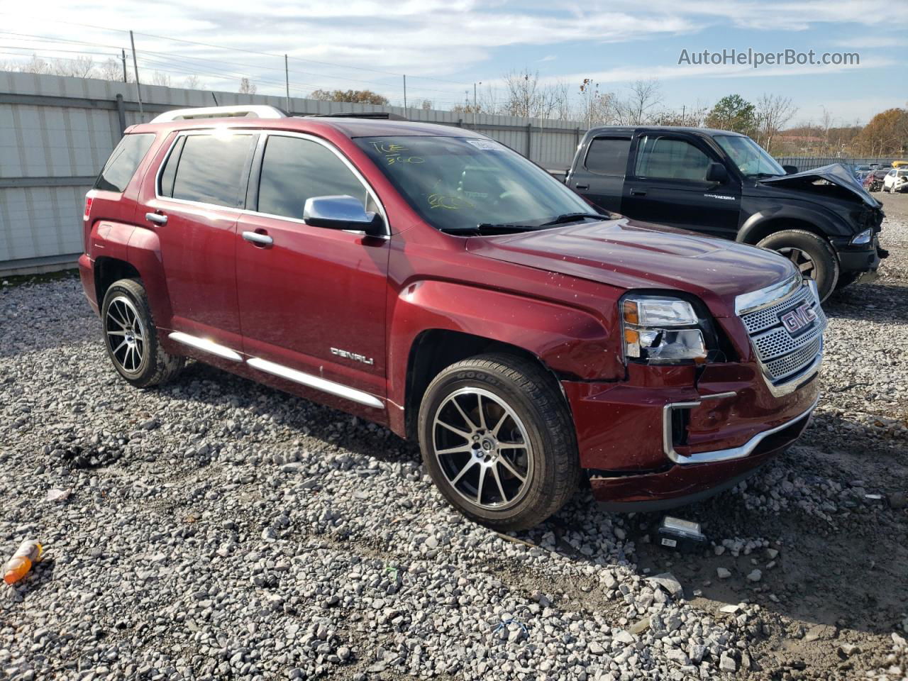 2017 Gmc Terrain Denali Burgundy vin: 2GKALREK9H6117402